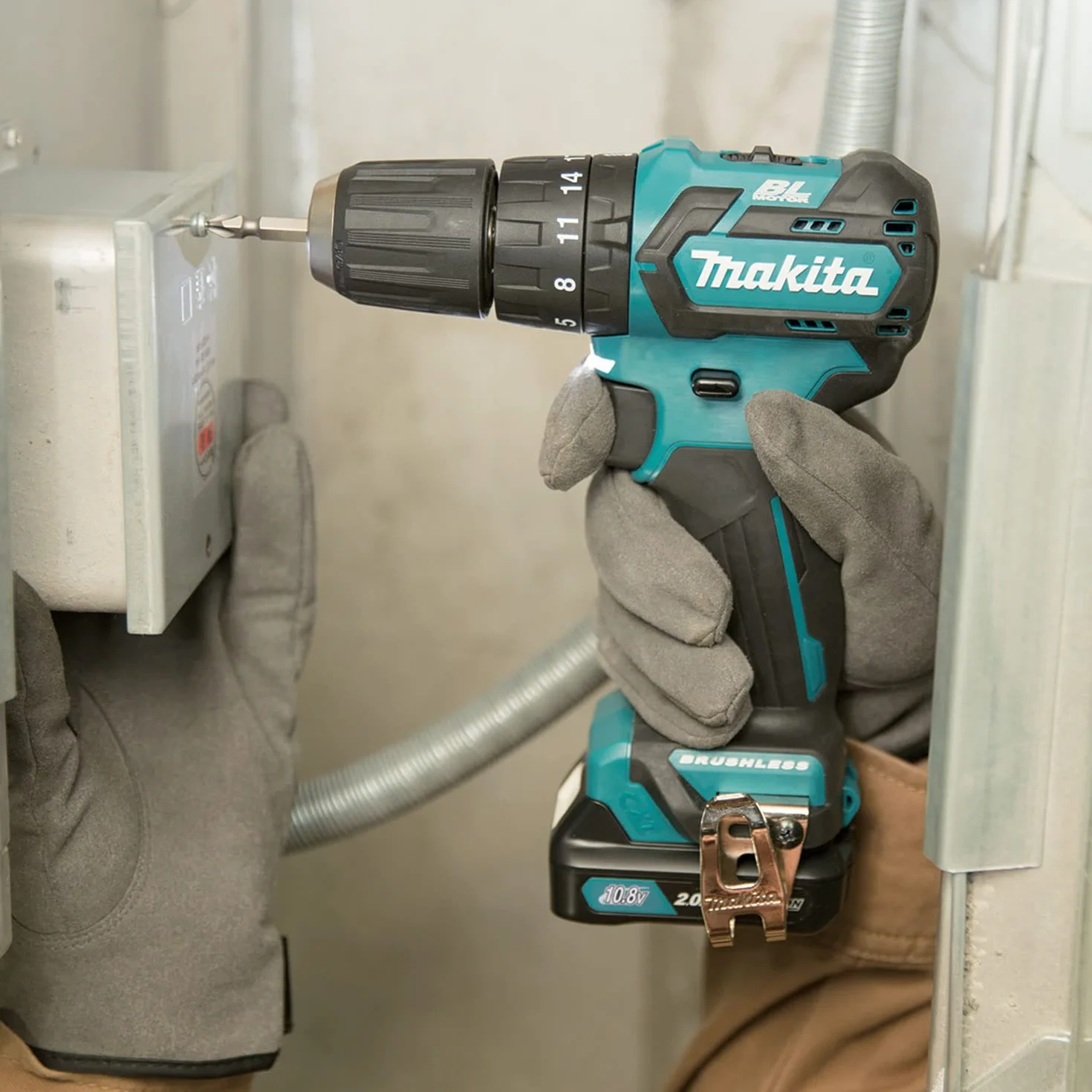 Makita HP332DZ Akumulatorowa Wiertarko-Wkrętarka Udarowa 10.8 V Sologer, bez Akumulatora, bez Ładowarki, bez Makpac