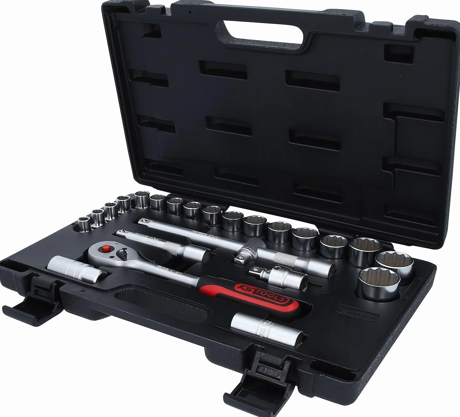 KS Tools 911.1595 Zestaw kluczy nasadowych, 24-szt, 1/2", 12-kątna