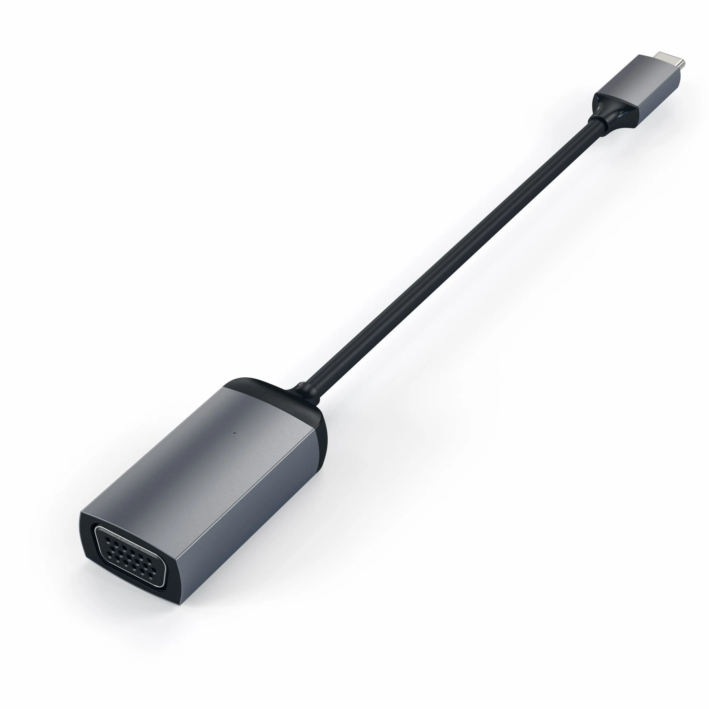 SATECHI USB-C do VGA Kabel Adaptera 1080P@60Hz, do MacBook Air i Pro, iPad Air i Pro, Mac Mini, iMac i innych – Gwiezdna szarość