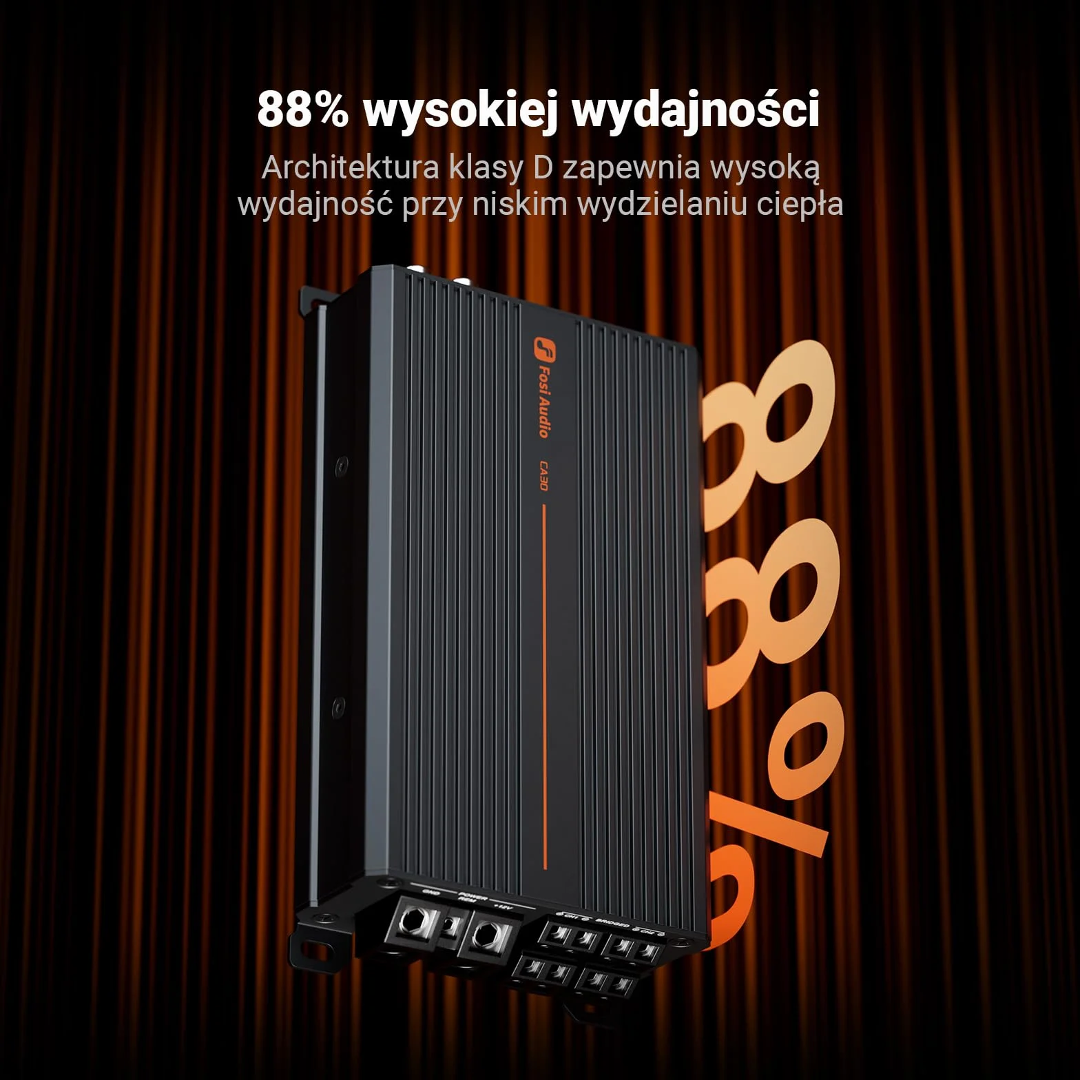 Fosi Audio CA30 4-Kanałowy Wzmacniacz Samochodowy Klasy D HiFi