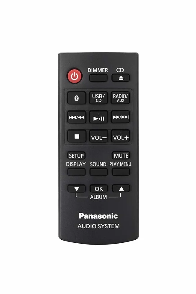 Panasonic SC-UX100 zestaw Power Audio (300W, 13cm głośnik niskotonowy, Bluetooth, CD, USB, FM, aplikacja MAX Juke, Local Preset Equalizer), czarny