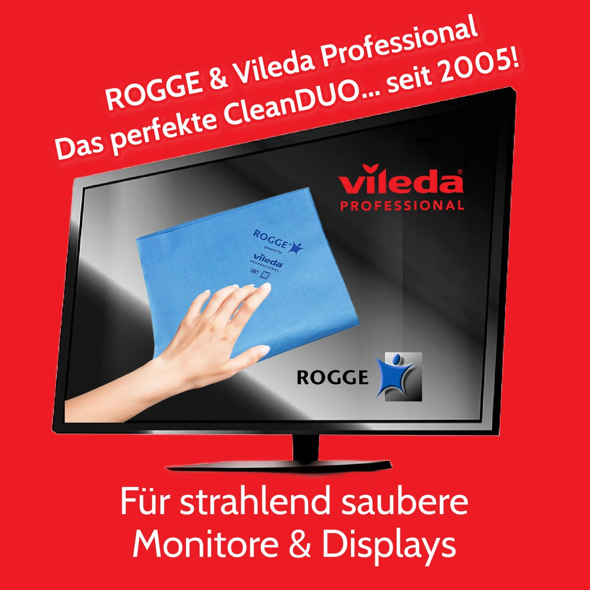 ROGGE & Vileda Prof. XXL Display Microfiber Cloth 38x40 cm Zestaw 5 szt.