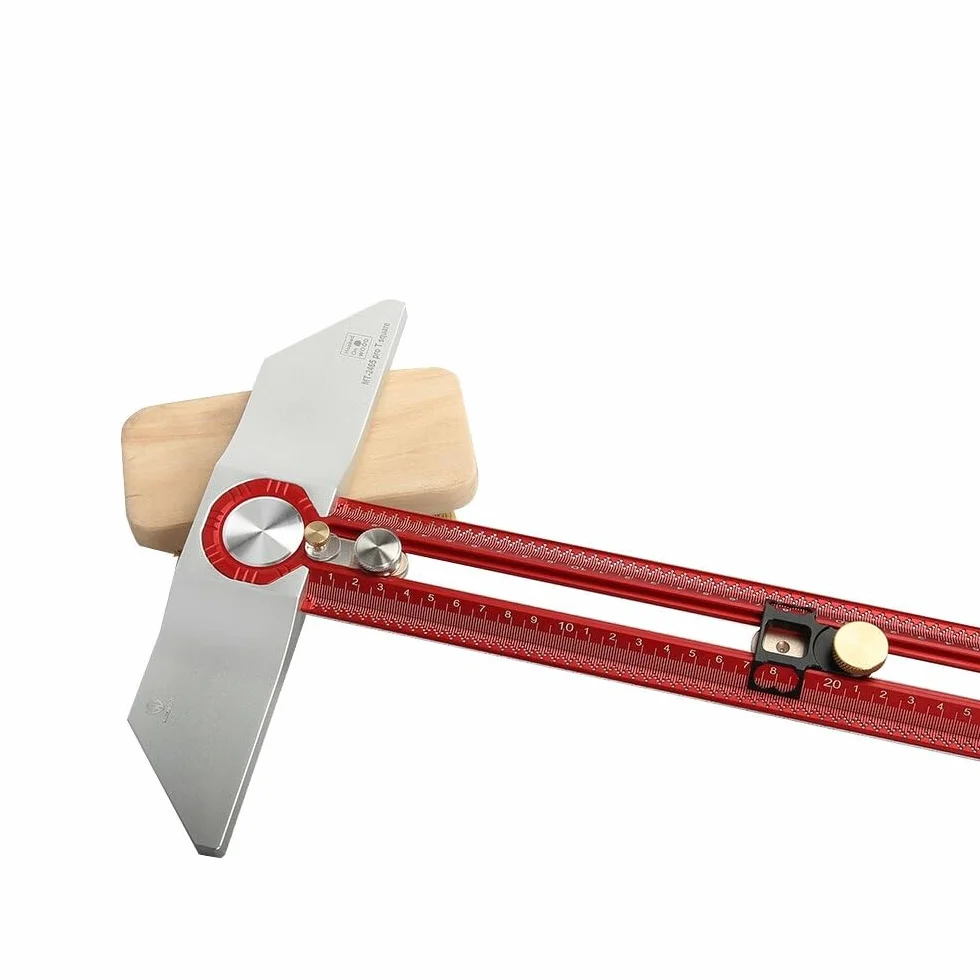 VIDOO Hooked On Wood MT-2465 PRO Rysik Znakujący Linijka T Stop Aluminium Pozycjonowanie Otworów Miernik Znacznikowy-Metryczny