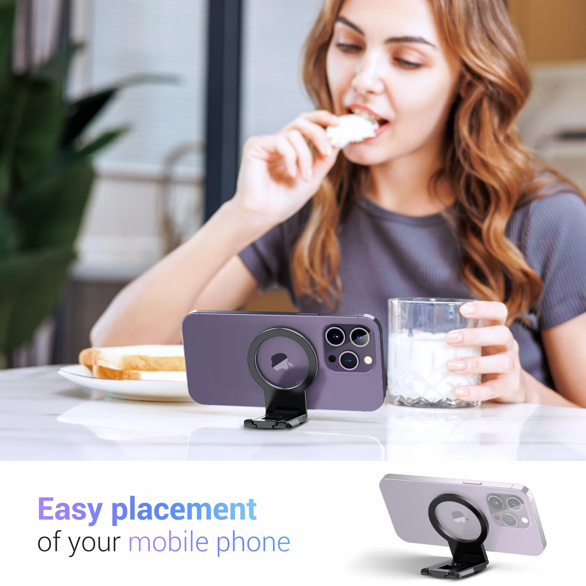 PROfezzion Metal Continuity Camera Mount Magnetyczny uchwyt na telefon dla iMac Studio Display Pro Display XDR iPhone 12-16