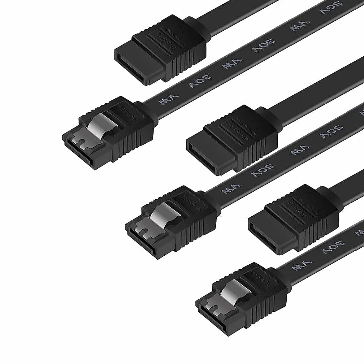 BENFEI Kabel SATA III 6 Gb/s 18 cali 3-pak z zatrzaskiem blokującym