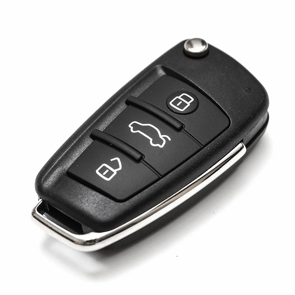 Obudowa z 3 przyciskami, z pilotem zdalnego sterowania, do Audi A2, A3, A4, A6, A8, TT