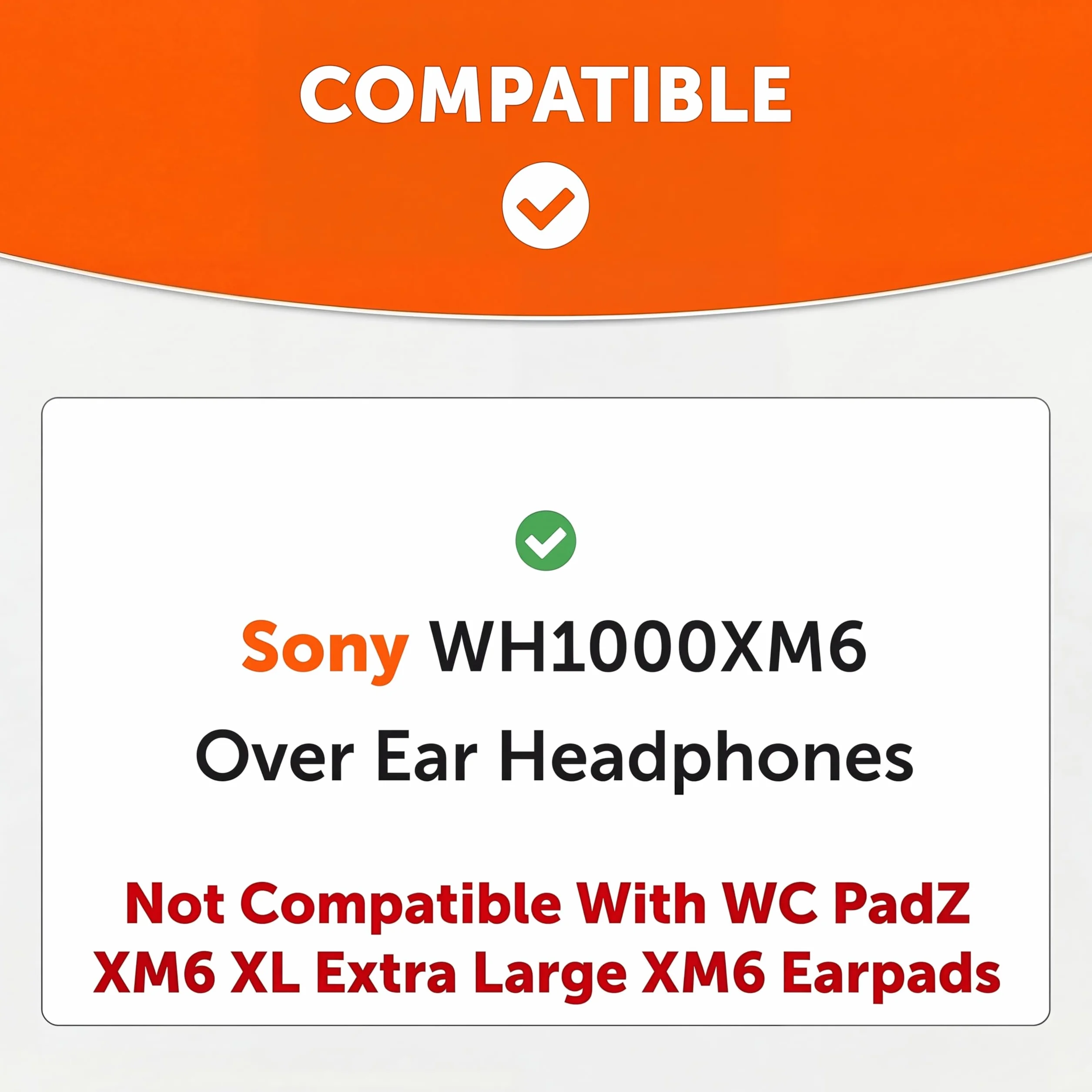 WC SweatZ XM6 – Opatentowane silikonowe nakładki przeciwpotowe kompatybilny z Sony WH-1000XM6 | Wicked Cushions | Nie pasuje do WC PadZ XM6 XL | Łatwe w praniu | Platinum Silver