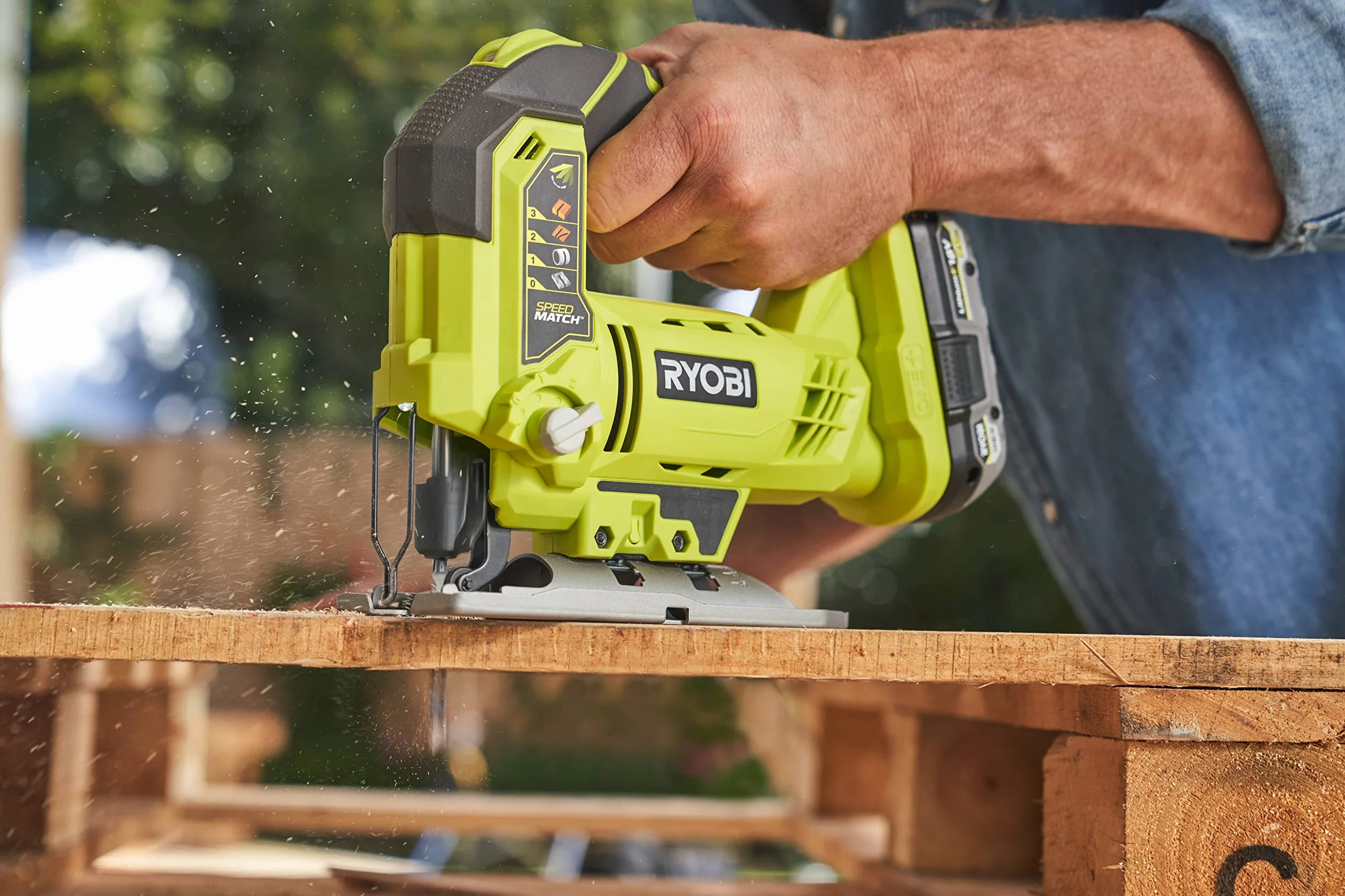 RYOBI - Duet ONE+ 18 V: Wyrzynarka wahadłowa z 1 ostrzem + Piła tarczowa - śr. 165 mm z 1 ostrzem z 24 zębami + 1 bateria 18V 2,5 Ah i szybka ładowarka, (5133004770)