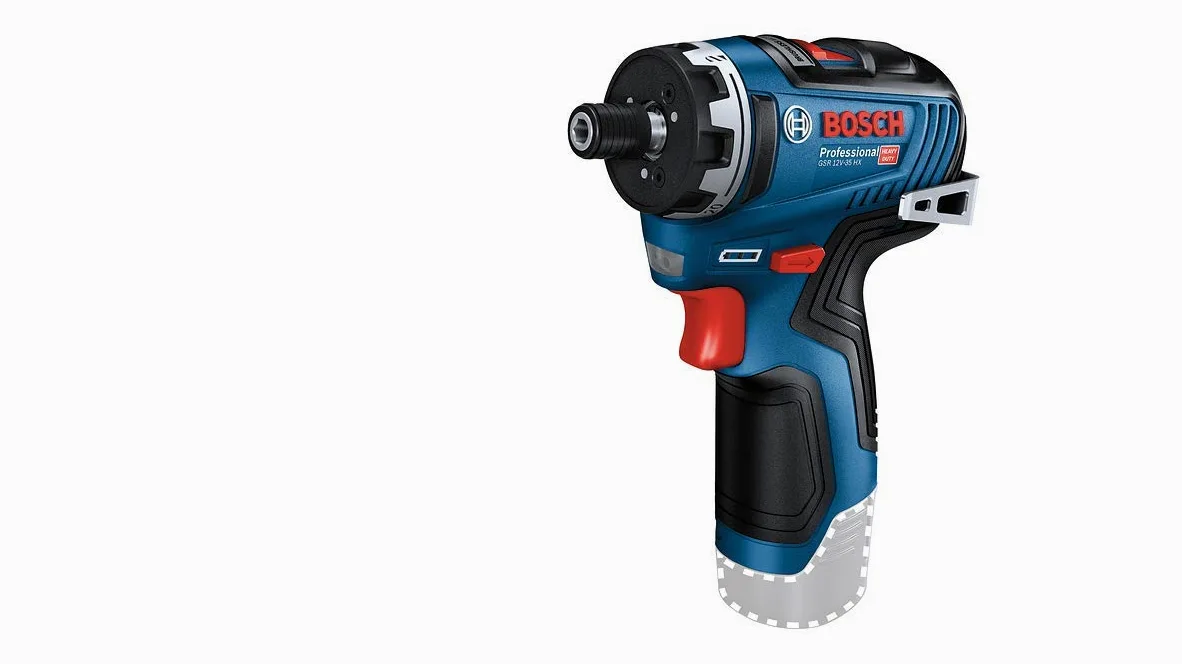 Bosch Professional system 12V: akumulatorowa wiertarko-wkrętarka GSR 12V-35 HX (bez akumulatorów i ładowarki, opakowanie kartonowe)