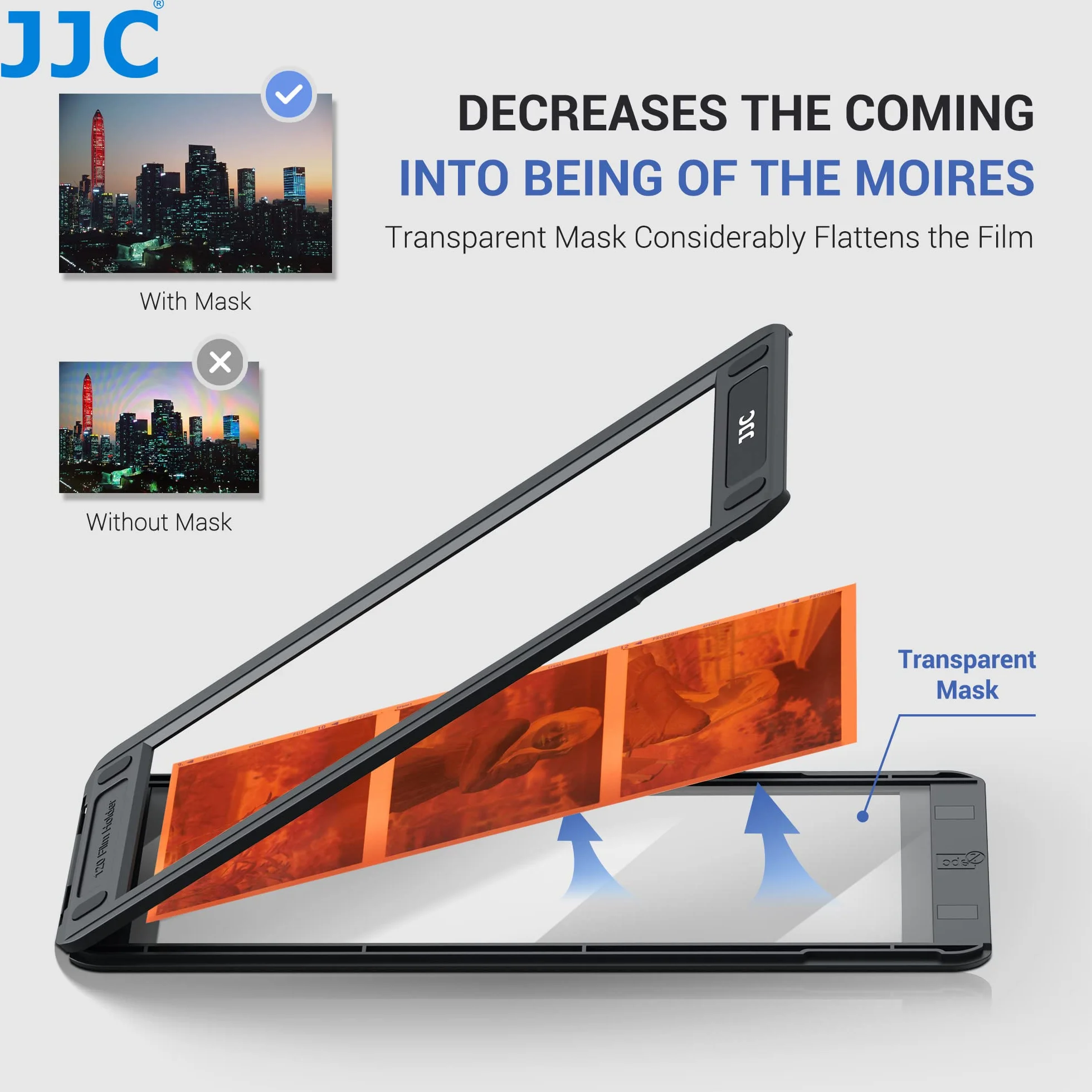 JJC 120 Uchwyt na Negatywy Średniego Formatu Magnetyczny do Skanowania 190 x 57.1mm