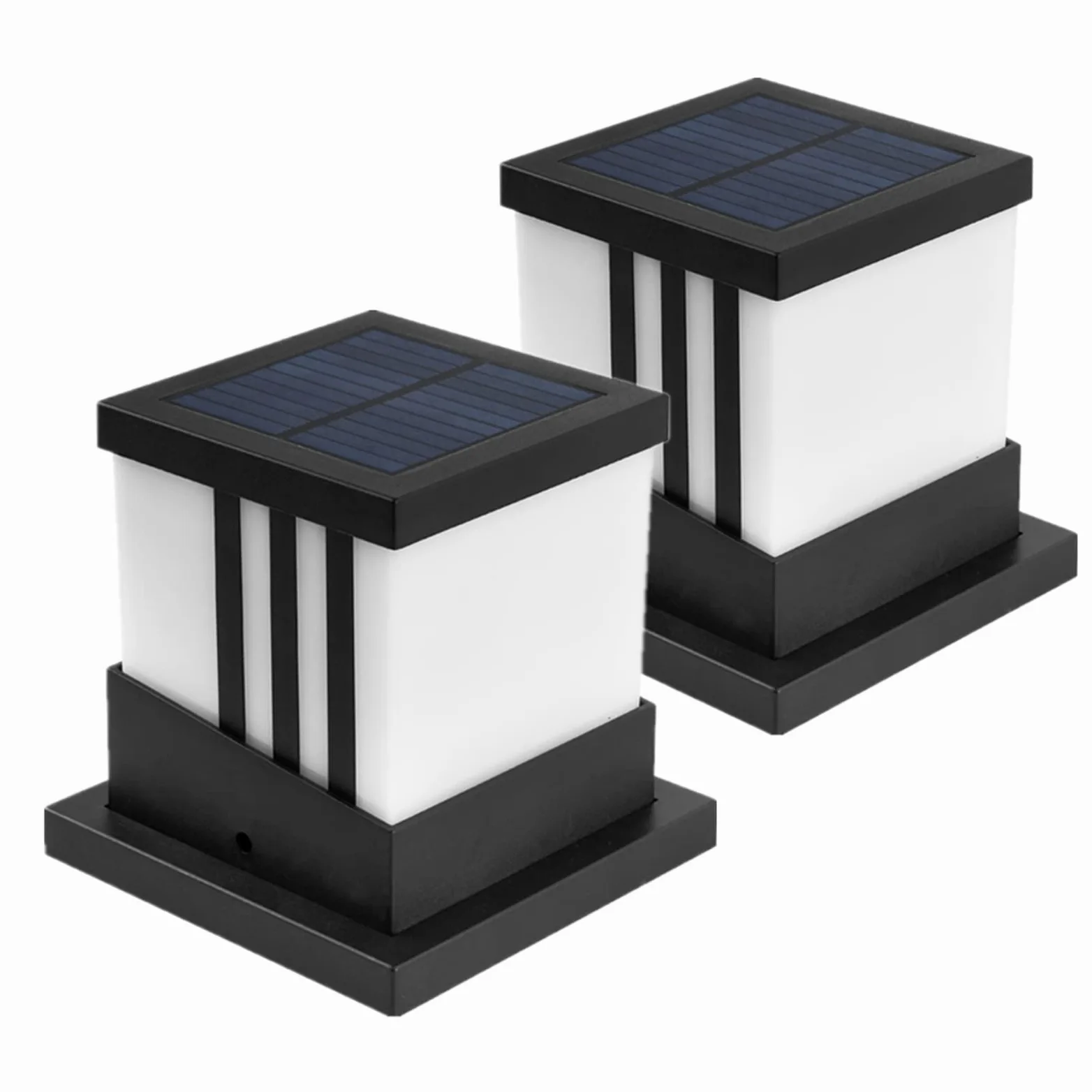 Zewnętrzna Lampa Solarna Na Słupie 2 Częściowy Zestaw ściennych Lamp Ogrodzeniowych Do Dekoracji Ogrodu Zewnętrzne Lampy Solarne