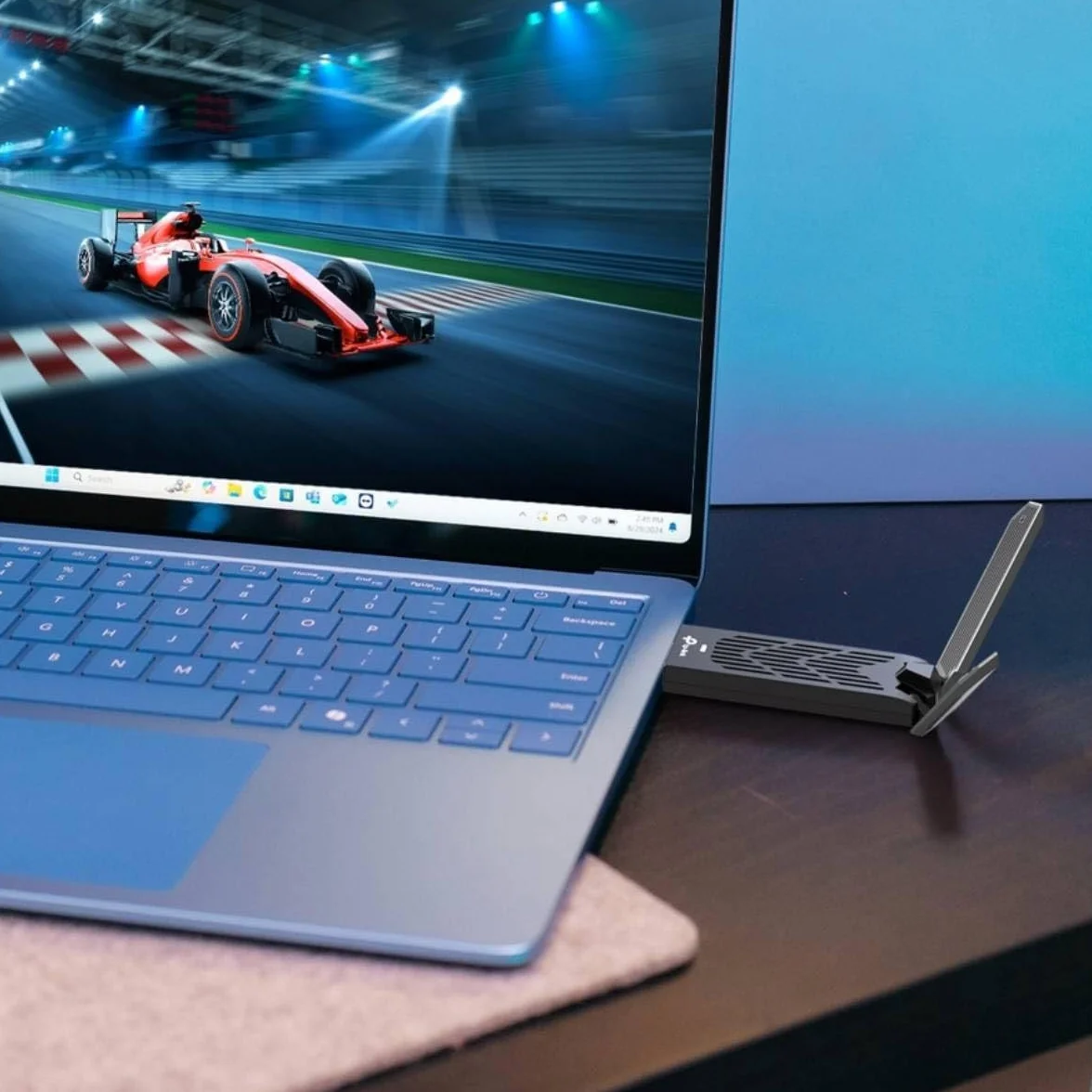 TP-Link Archer TBE400UH BE6500 Wi-Fi 7 Adapter USB Trójzakresowy 6 GHz 5 GHz 2,4 GHz USB 3.0 WPA3 Windows 10/11