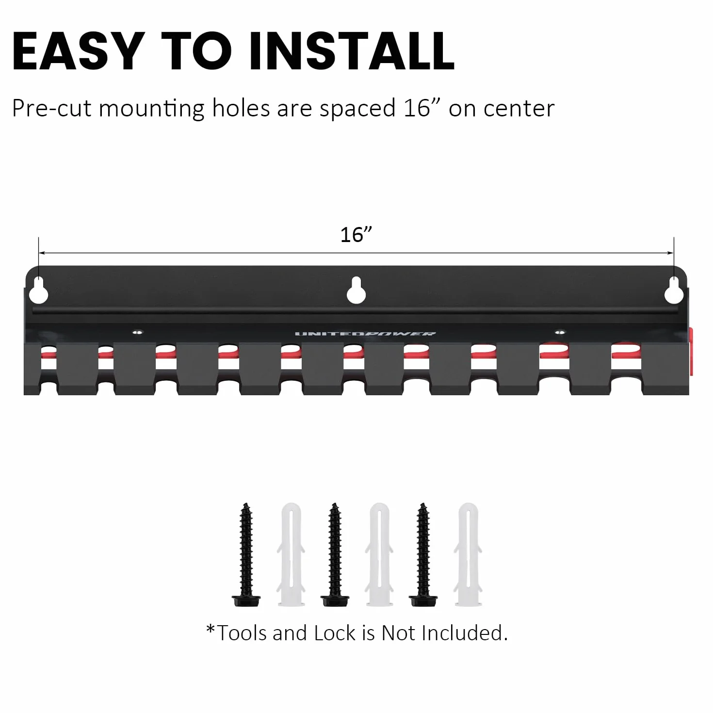 UNITEDPOWER Pry Bar Organizer Rack