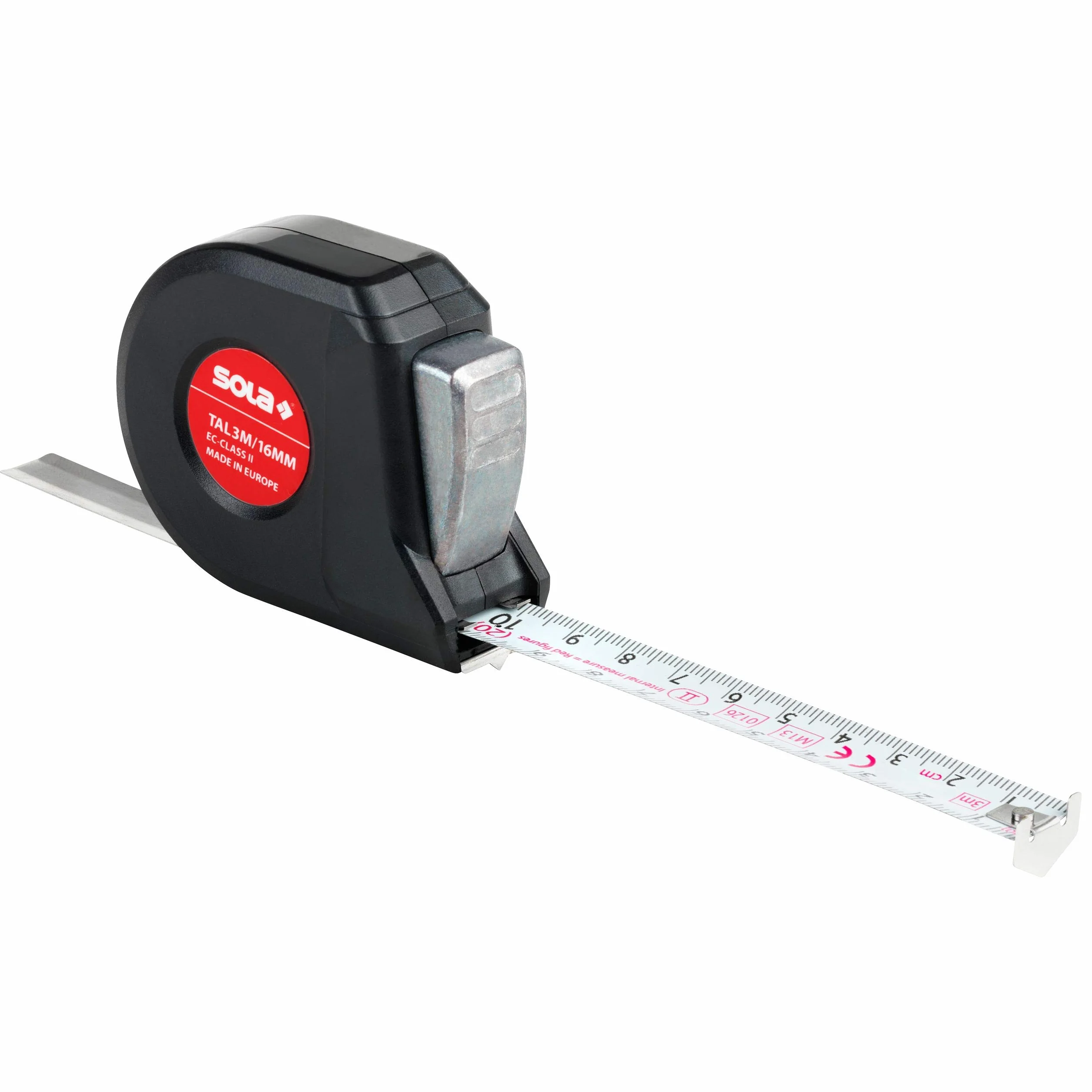 Sola 51011601 taśma miernicza "Talmeter TAL 3", czarna, 3 m