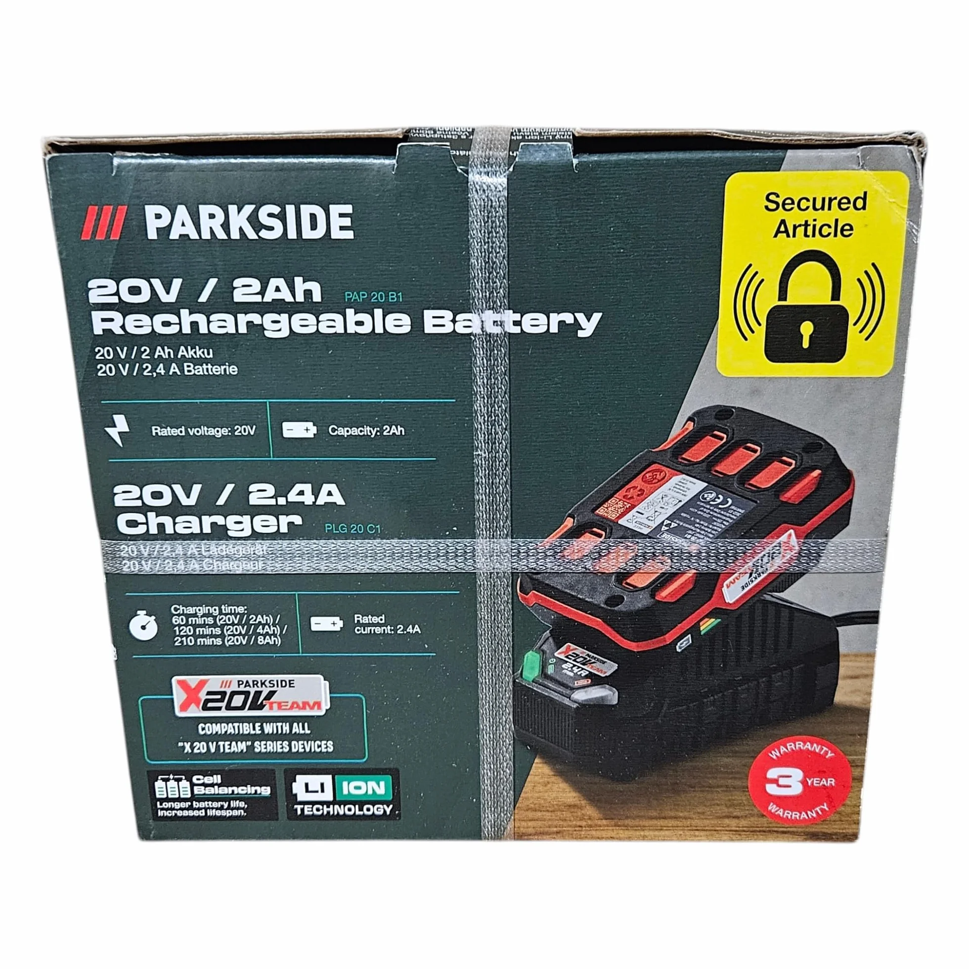 Parkside PSTDA 20-Li A2 Akumulatorowa Wyrzynarka Wahadłowa X20 V TEAM Zestaw