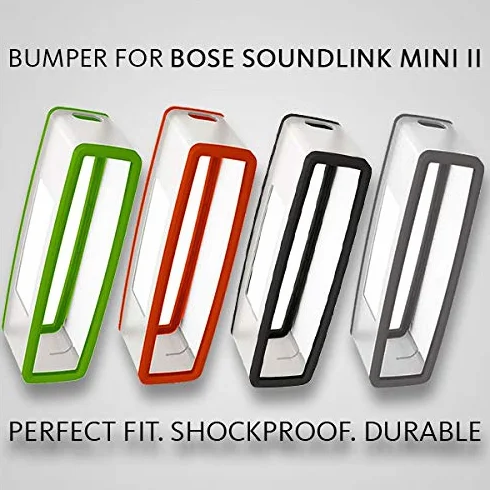 Bose Soundlink Mini 2 Silikonhülle Lautsprecher Tragetasche stoßfest gepolstert grau Schutzhülle