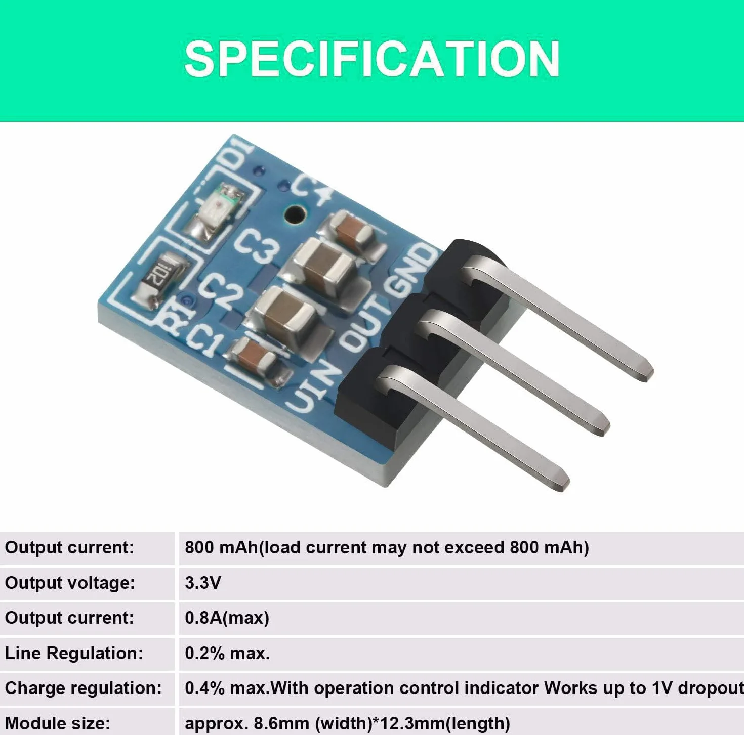 RUNCCI-YUN 10 sztuk 4,75 V-12 V do 3,3 V 800 mA DC Step Down Converter Regulator napięcia, przetwornik mocy do Raspberry Pi moduł zasilania