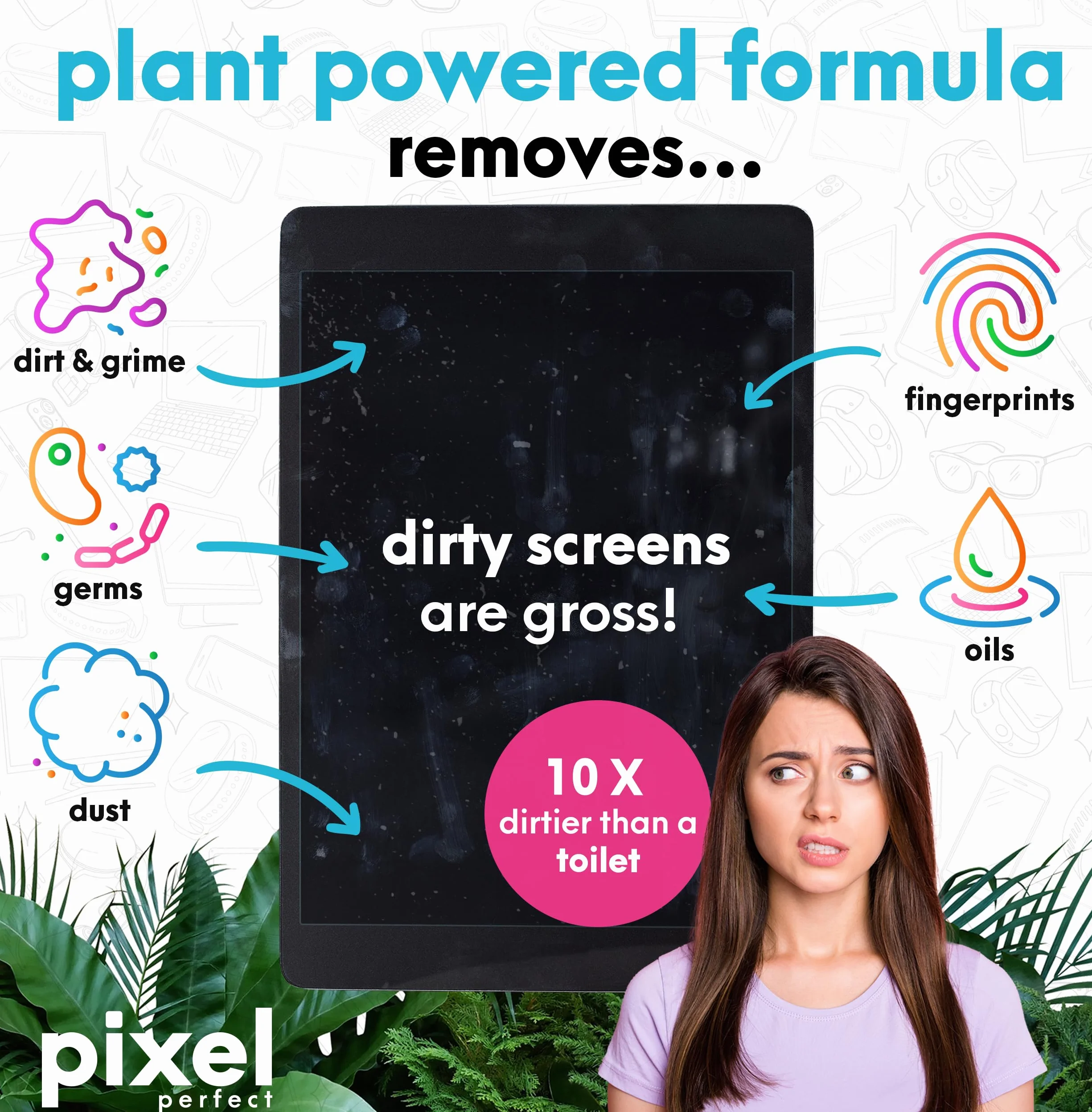 Pixel Natural Screen Cleaner Spray 500 ml do telewizora laptopów monitorów