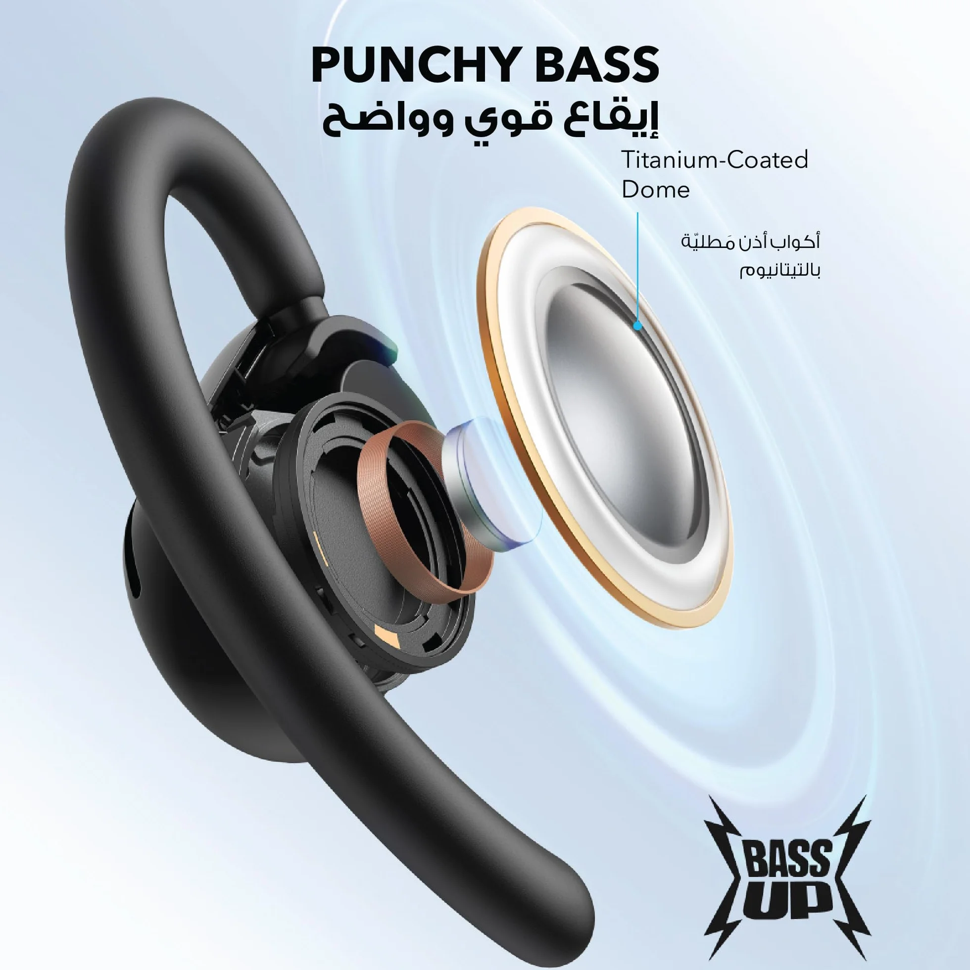 Soundcore V20i by Anker Słuchawki douszne Bluetooth IP55 36h LED