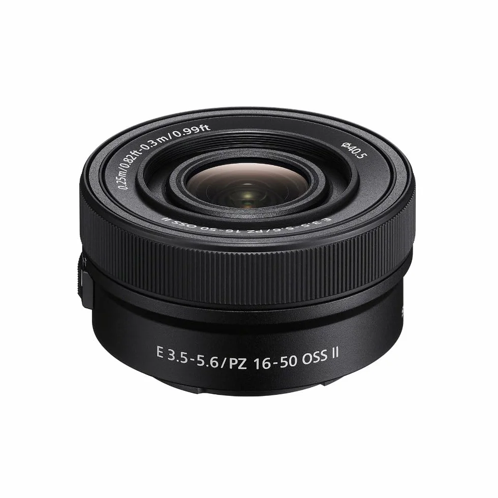 Sony E PZ 16-50mm F3.5-5.6 OSS II | Kompaktowy zmotoryzowany obiektyw zmiennoogniskowy do hybrydowej obudowy Sony Mocowanie E z czujnikiem APS-C.