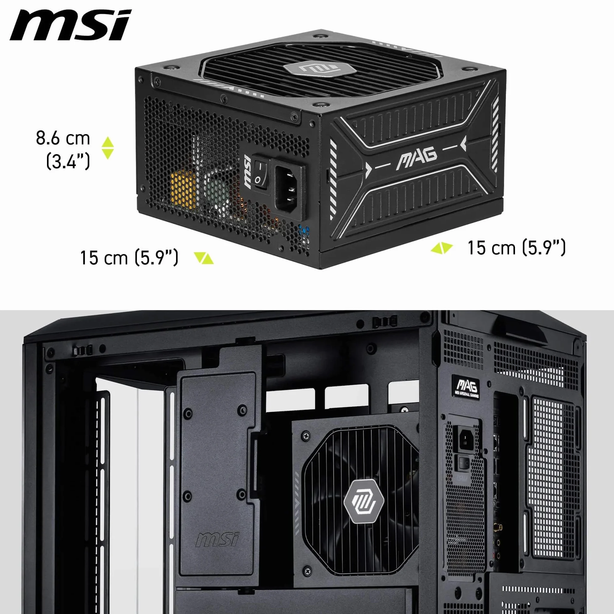 MSI MAG A750GLS PCIE5 zasilacz komputerowy