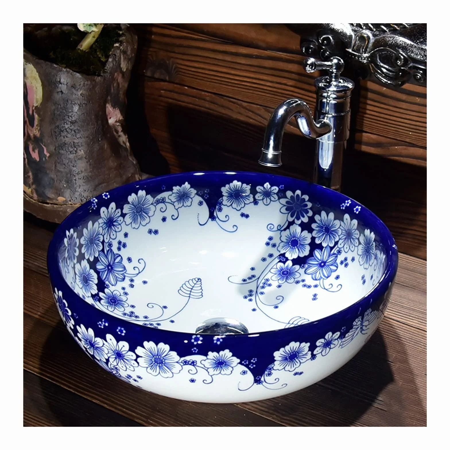 Umywalka nablatowa, umywalka nablatowa, umywalka łazienkowa w stylu vintage, sztuka domowa, umywalka ceramiczna nablatowa, umywalka łazienkowa, balkon, umywalki zewnętrzne, mała ceramiczna umywal