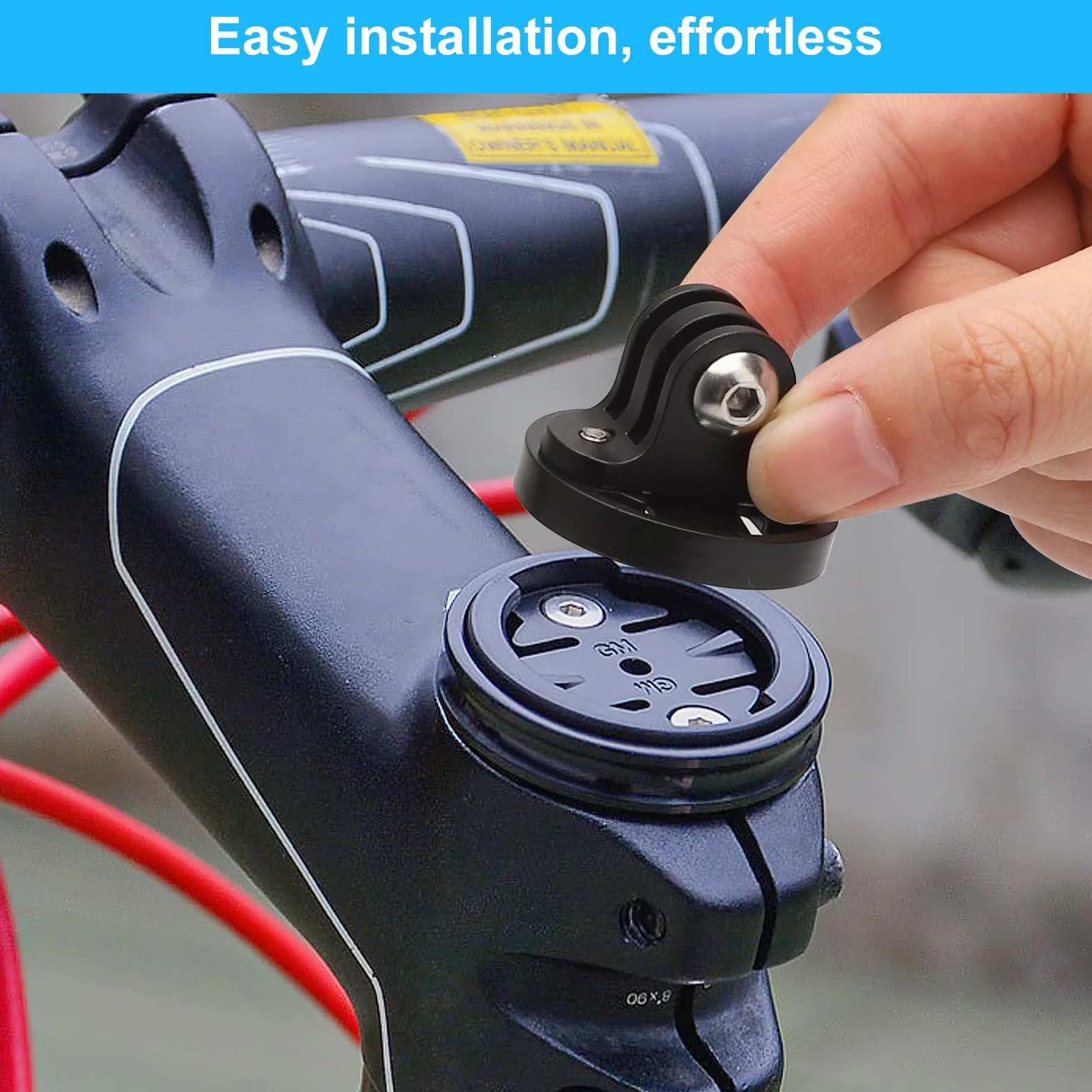 VOSSOT Uniwersalny uchwyt rowerowy do Gopro Garmin A Dapter Varia uchwyt Ngmit 20-22 mm odstęp między otworami Gopro uchwyt na rower, mocowanie do Garmin, adapter stabilne połączenie oświetlenia