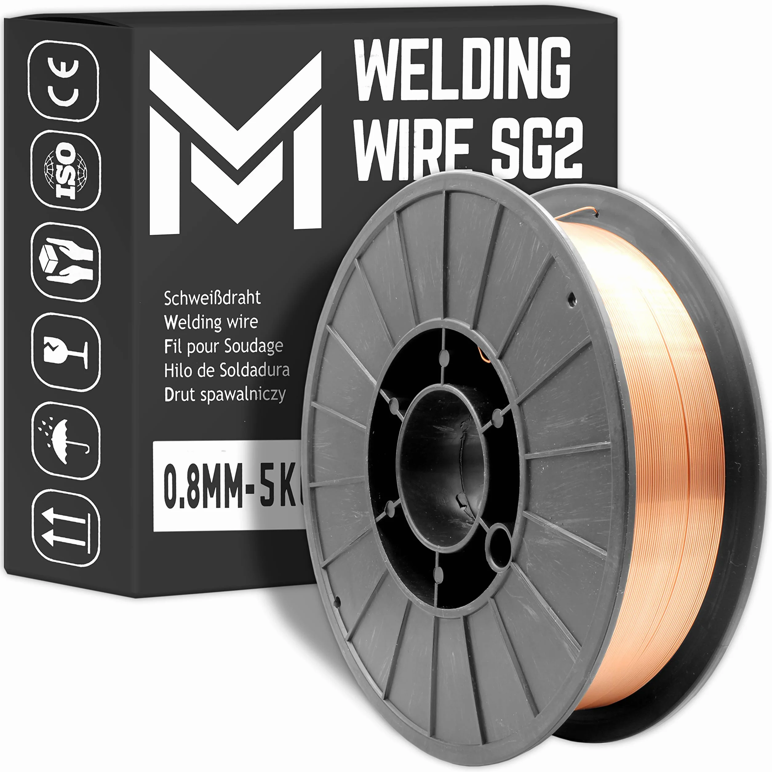 Drut spawalniczy SG2 Vogelmann 0,8mm 5kg MIG MAG ER70-S