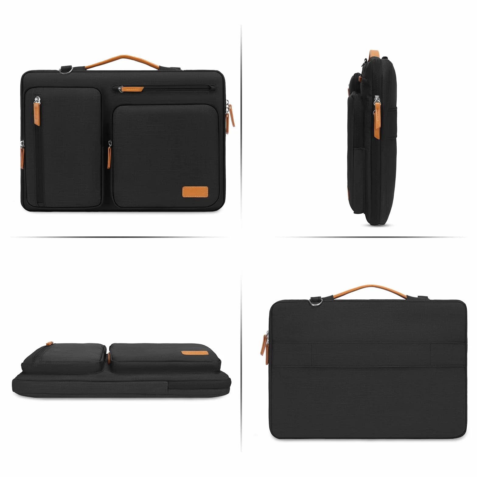 MOSISO Ochronna torba na laptopa 16 cali, kompatybilna z MacBook Pro 16, HP, Dell, Lenovo, Asus, etui listonoszka z 4 kieszeniami