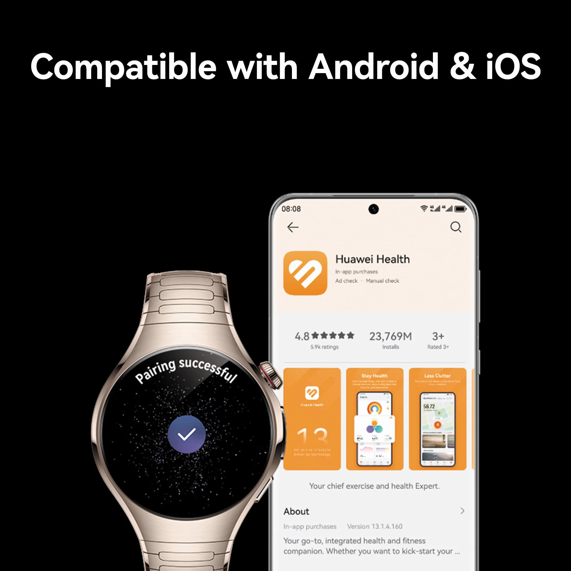 Huawei Watch 5 42mm Soc-L29M gold