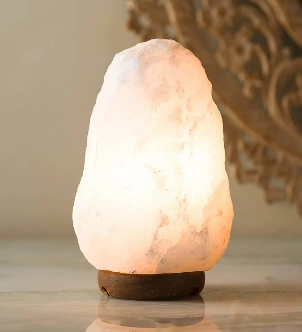 Himalajska lampa solna 2-3 kg biała - Magic Salt® Lighting For Your Soul