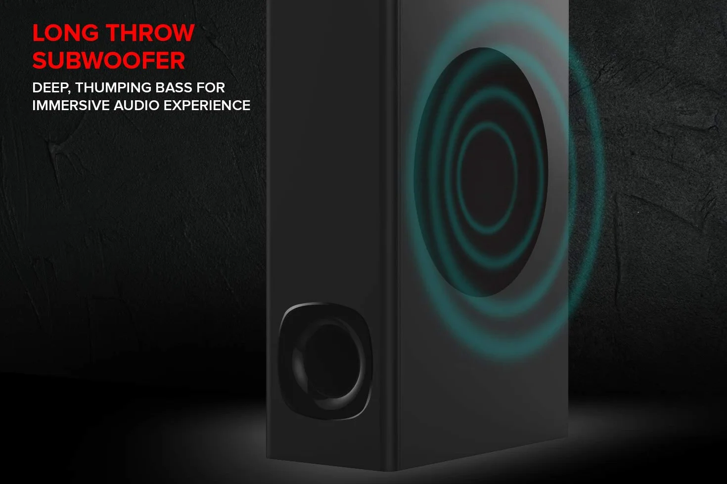Creative Stage Soundbar z Subwooferem, Czarny