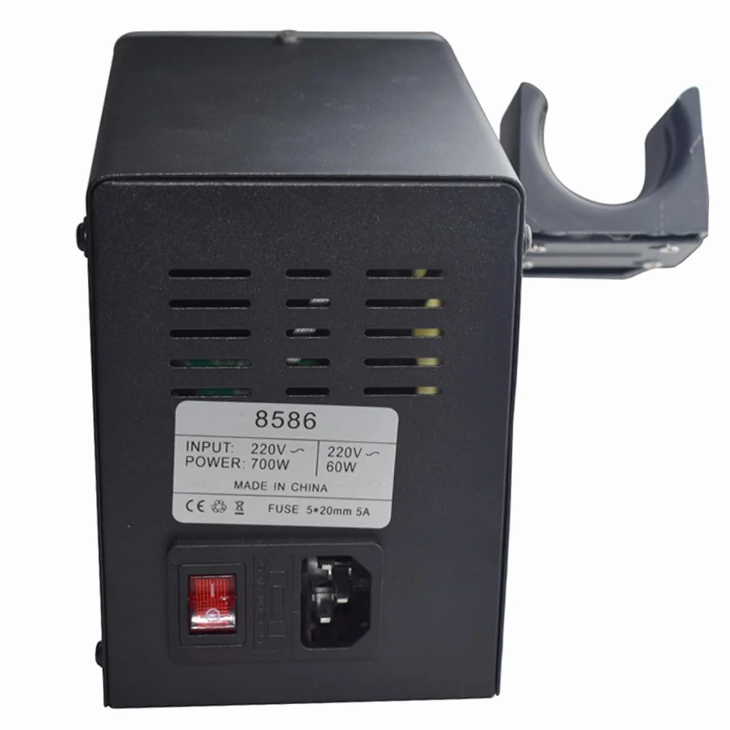 Cyfrowa Stacja Lutownicza 2 w 1 Stacja Lutownicza na gorącą wiatrówkę Elektryczna Stacja Lutownicza do Naprawy Elektroniki (Wtyczka UE 220 V)