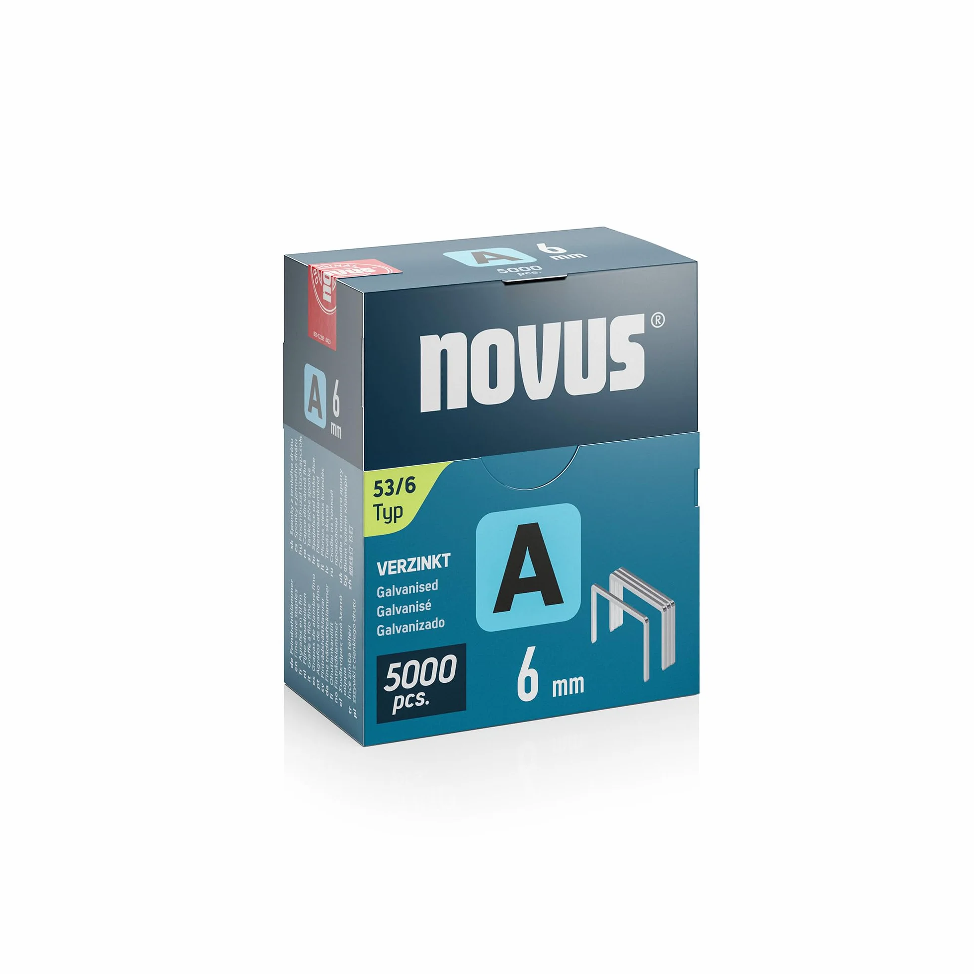 Novus Tools 042-0761 Zszywacz z cienkiego drutu A zszywacz typ 53, szary, 6 mm