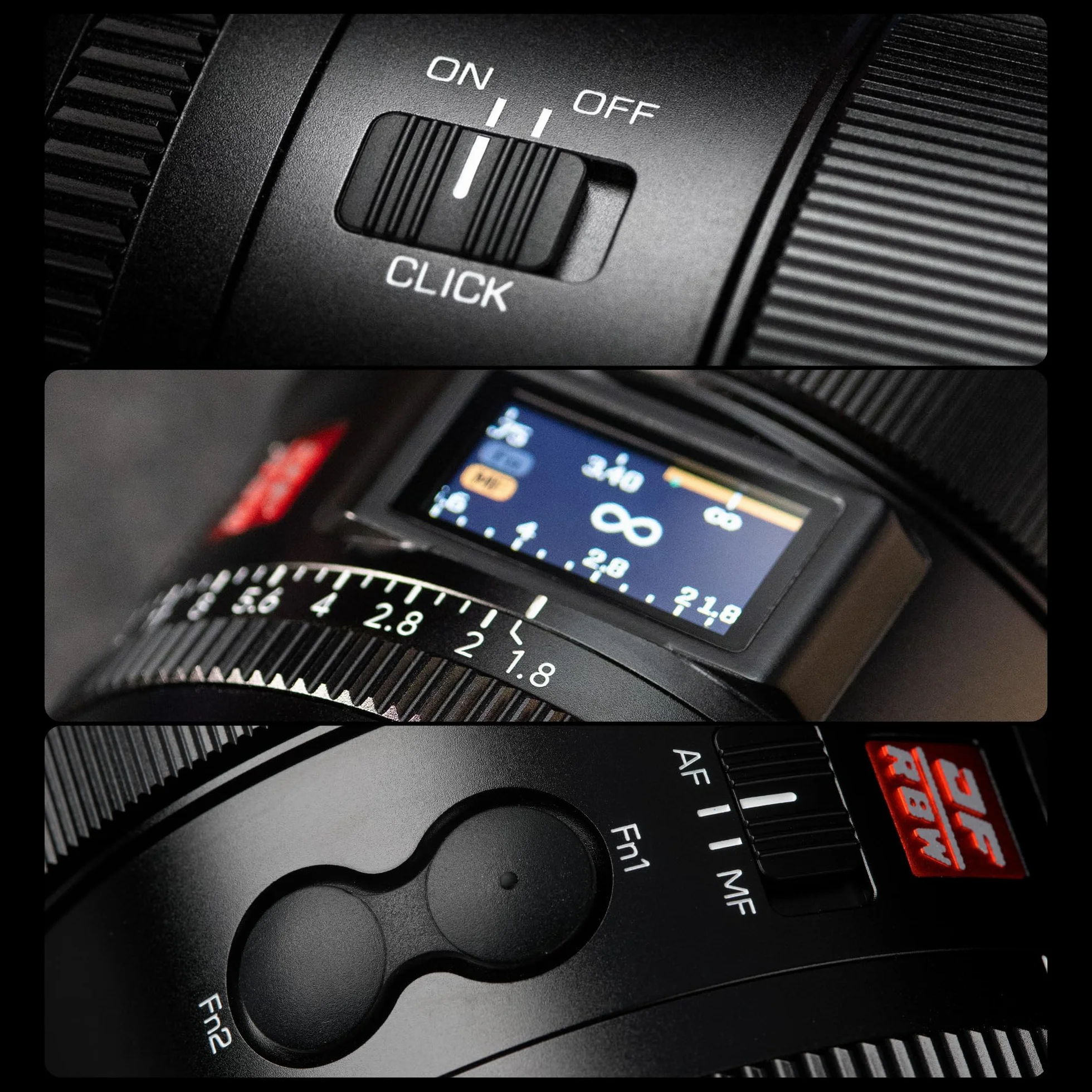 VILTROX Obiektyw pełnoklatkowy AF 16 mm F1.8 Z do Nikon Z-Mount szerokokątny z ekranem LCD