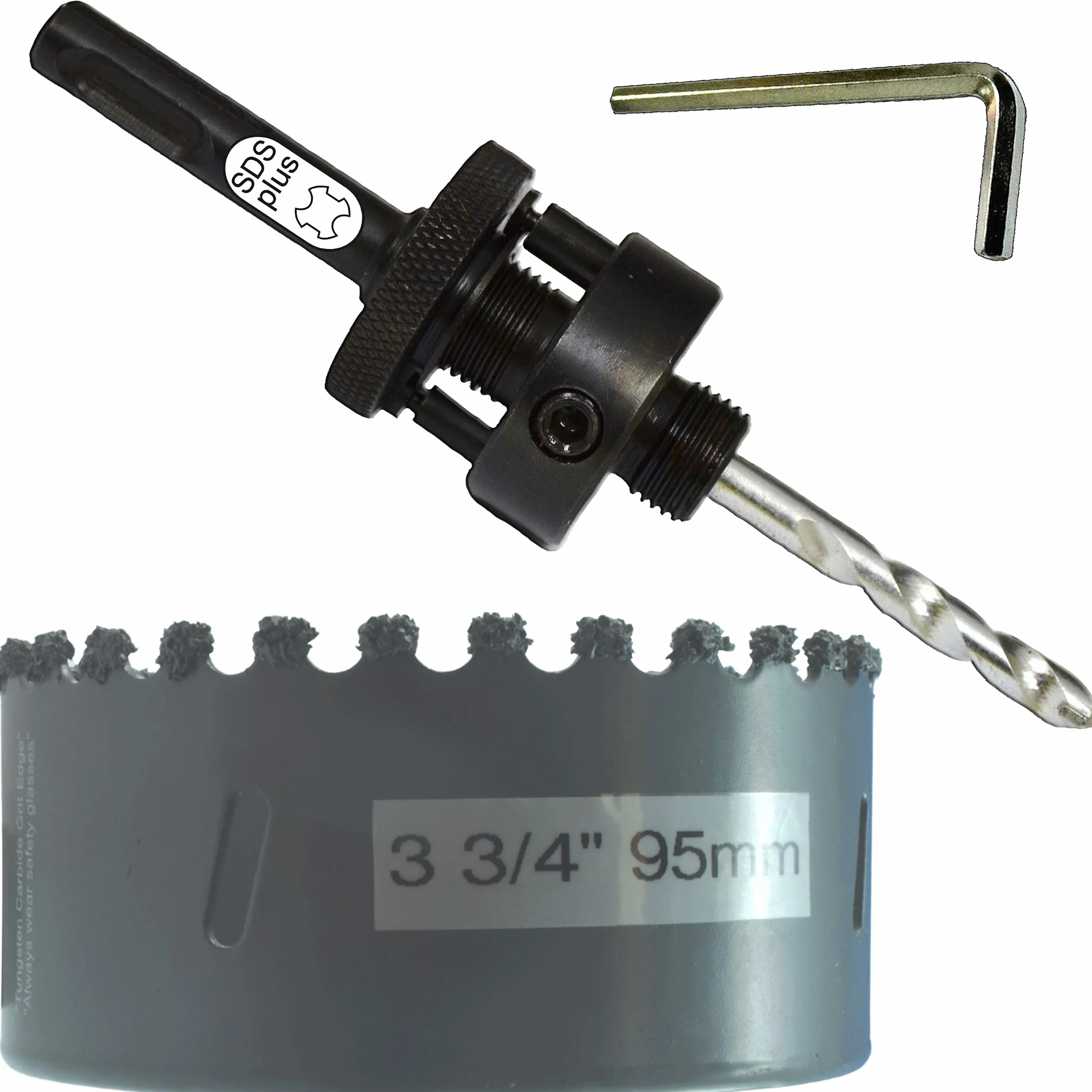 Otwornica z węglików spiekanych 3 3/10.2 cm z trzpieniem SDS Plus 3 3/10.2 cm otwornica do betonu płytka ścienna 3 3/10.2 cm otwornica do cegły do płyt kartonowo-gipsowych tynk z włókna szklanego 3