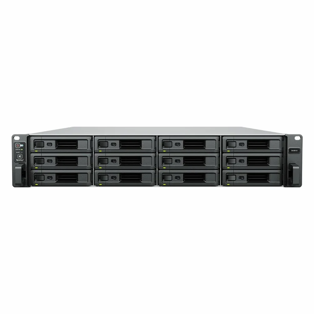 Synology SA3610 serveur de stockage NAS Rack 2U Ethernet LAN Noir Gris