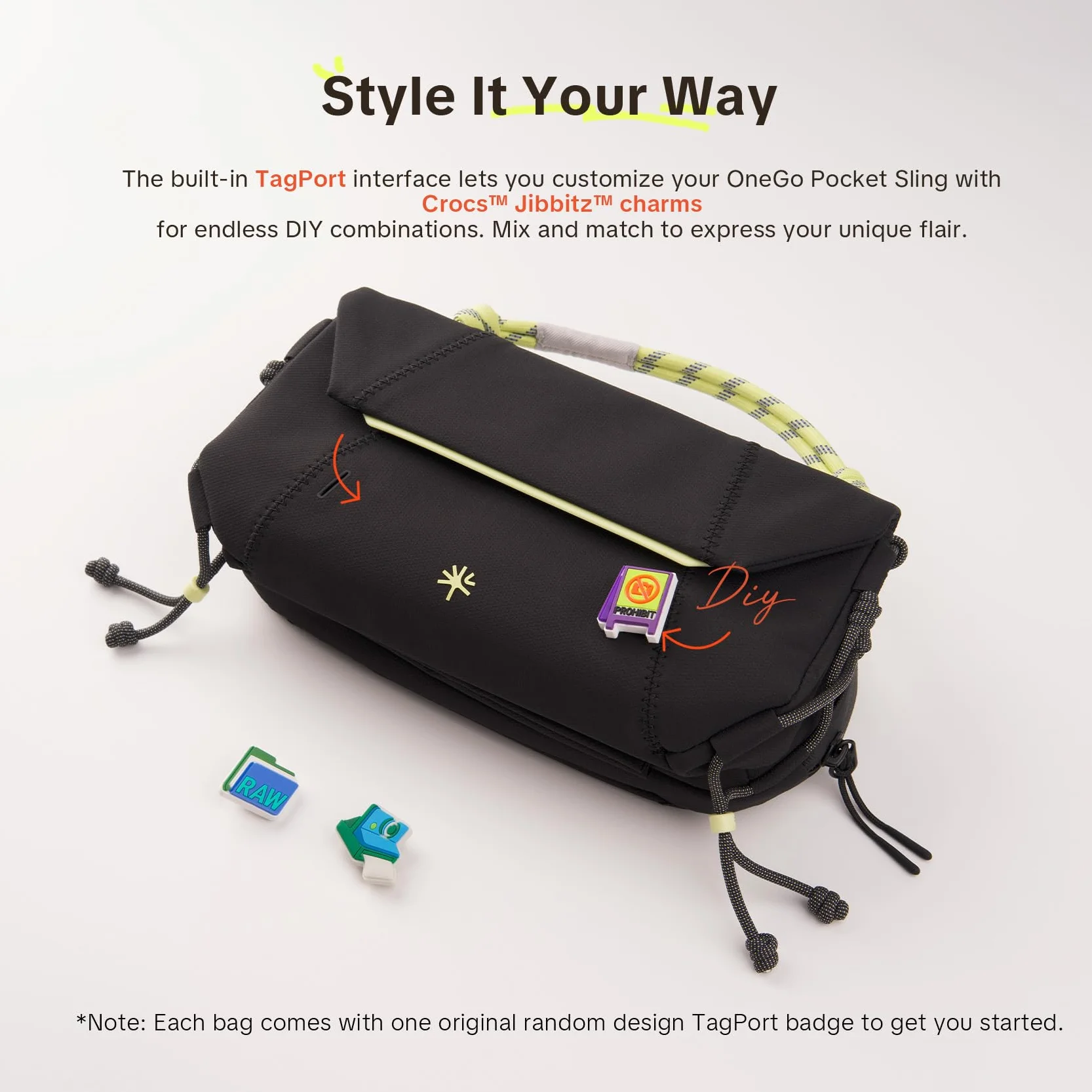 PGYTECH OneGo Pocket Sling Bag dla DJI OSMO Pocket 3 i Aparatów Sportowych, Lekka Torba na Podróże, Vlogi, Everyday Carry (Mglista Biel)