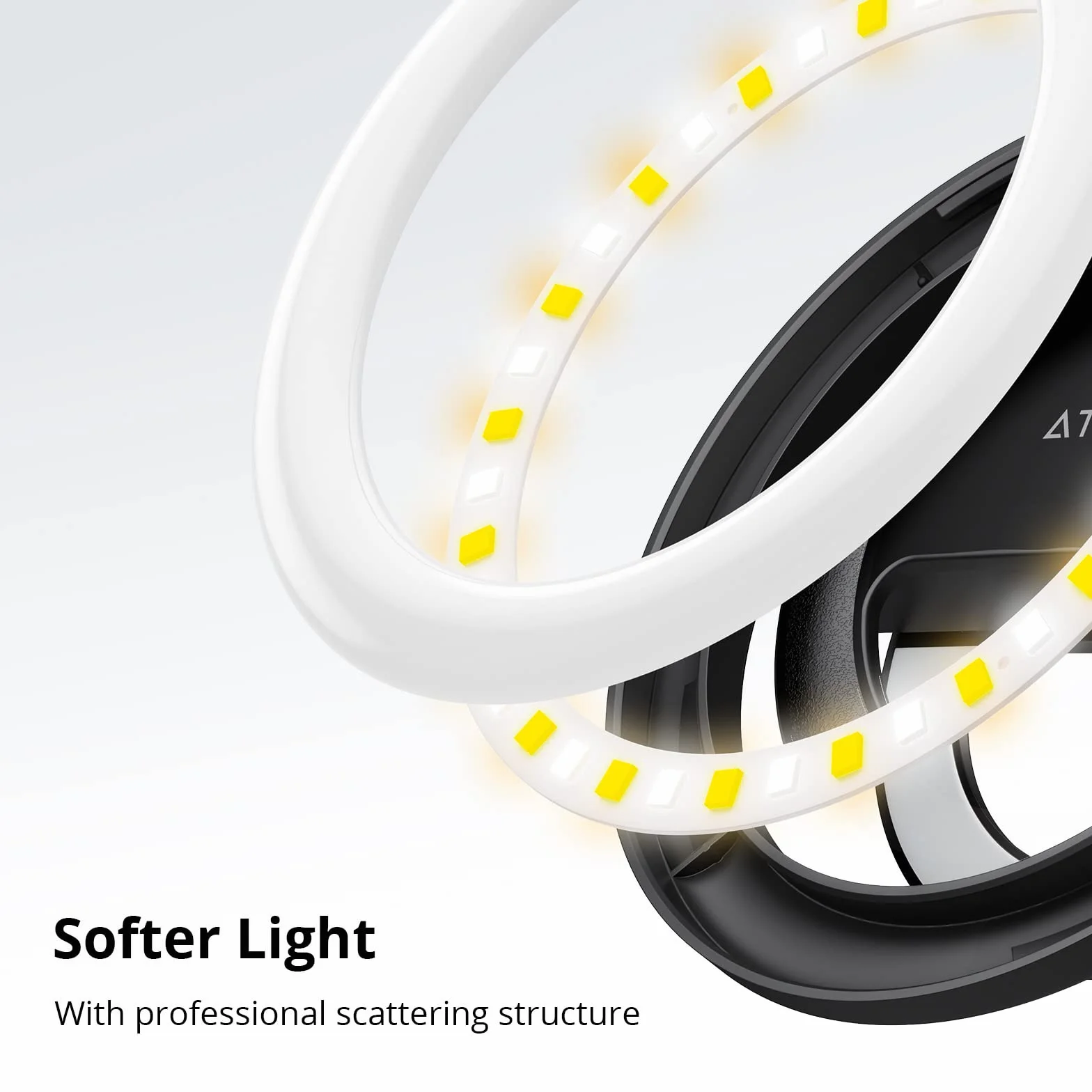 ATUMTEK Pierścień świetlny do telefonu Selfie Ring Light 40 LED z akumulatorem