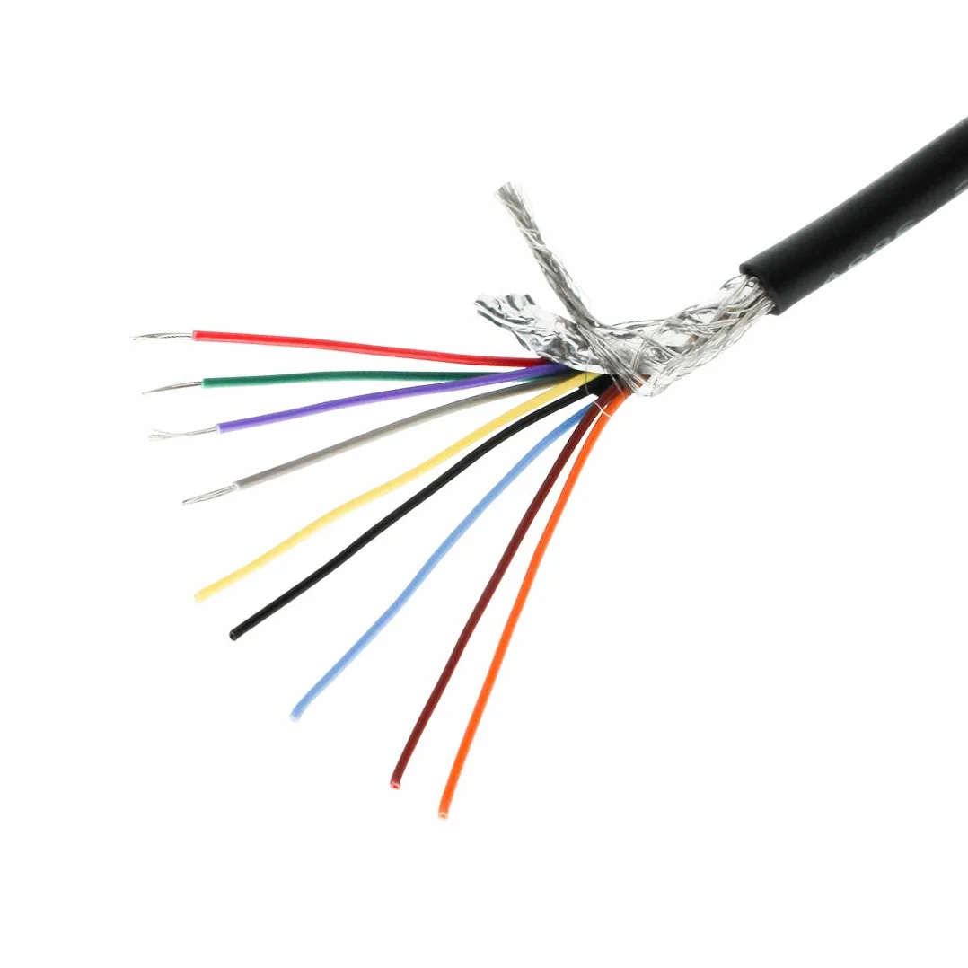 28 AWG 9/C CMP Plenum ocenione podwójne ekranowane bezpieczeństwo kabel do transmisji danych RS232 - 40 m - zastosowanie do adapterów szeregowych DB9