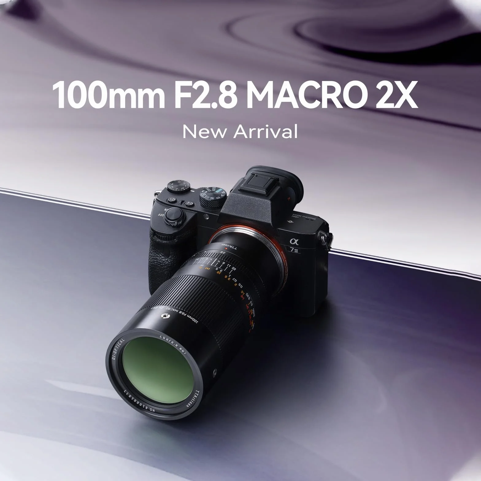 TTARTISAN Obiektyw aparatu 100 mm F2.8 makro 2X do montażu Canon EF pełnoklatkowy, ręczny obiektyw ustawiania ostrości do fotografii miniaturowej