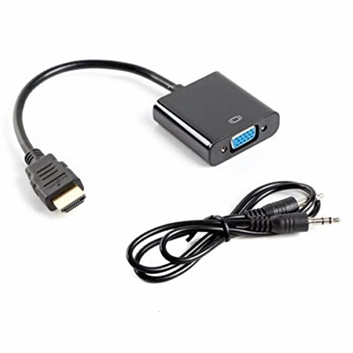 Lanberg Adapter HDMI-A na VGA Jack Czarny
