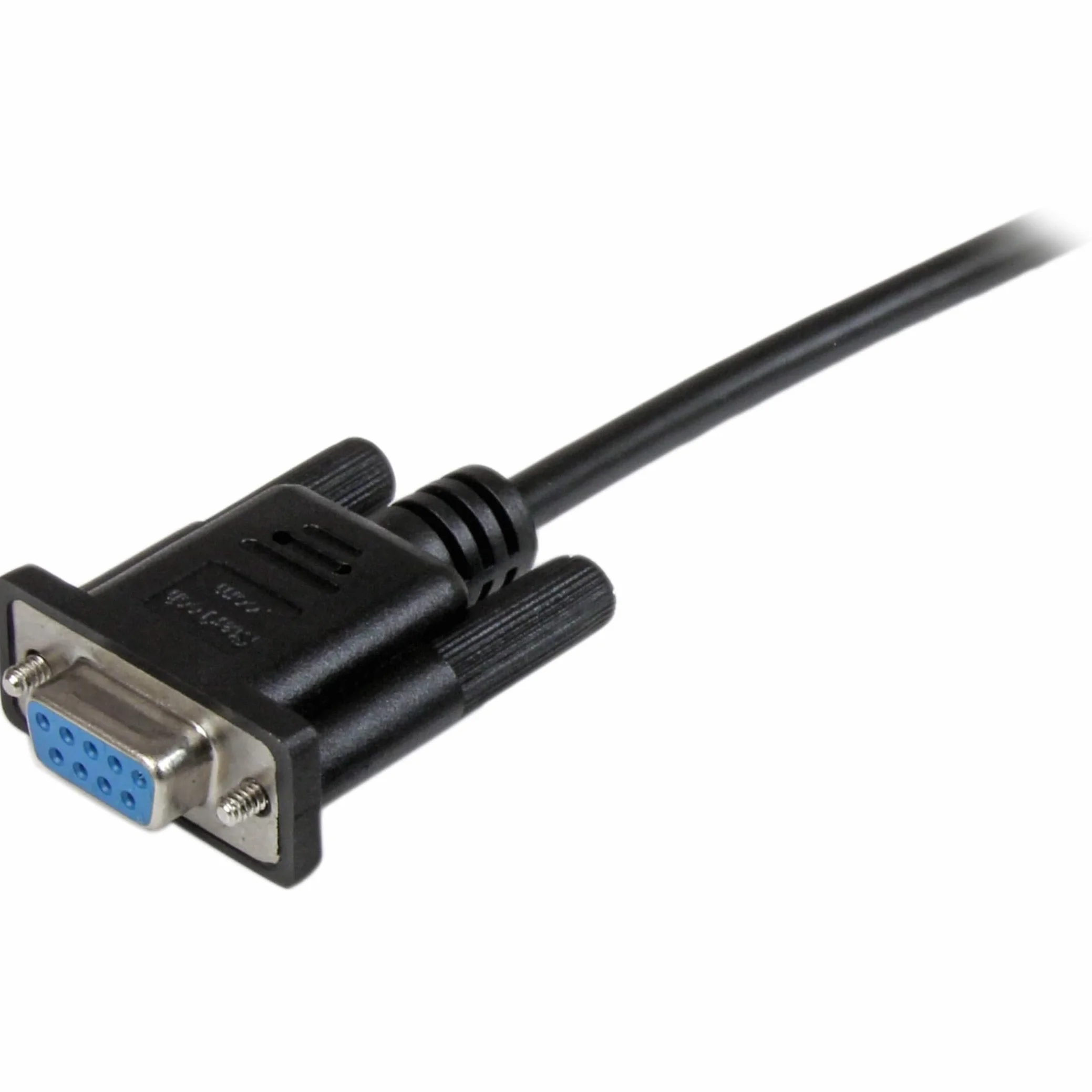 StarTech.com DB9 RS232 kabel szeregowy modem zerowy 2 m 9-pin czarny