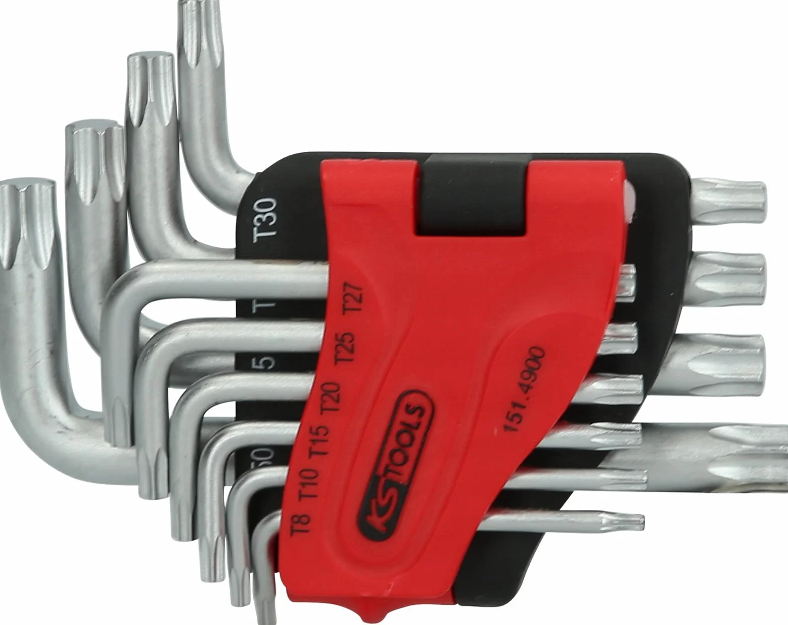 KS Tools 151.4900 Torx-zestaw kluczy kątowych, krótki, 10-szt