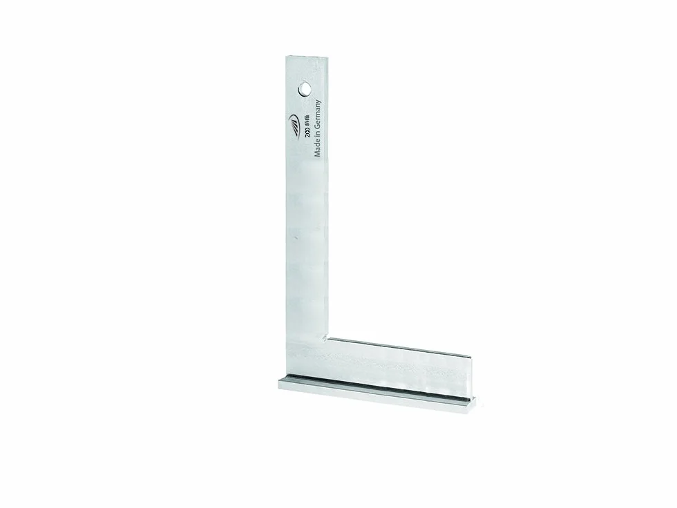 HELIOS-PREISSER 0374410 Kątownik Ślusarski z Ogranicznikiem, Srebrny, 200 x 130 mm
