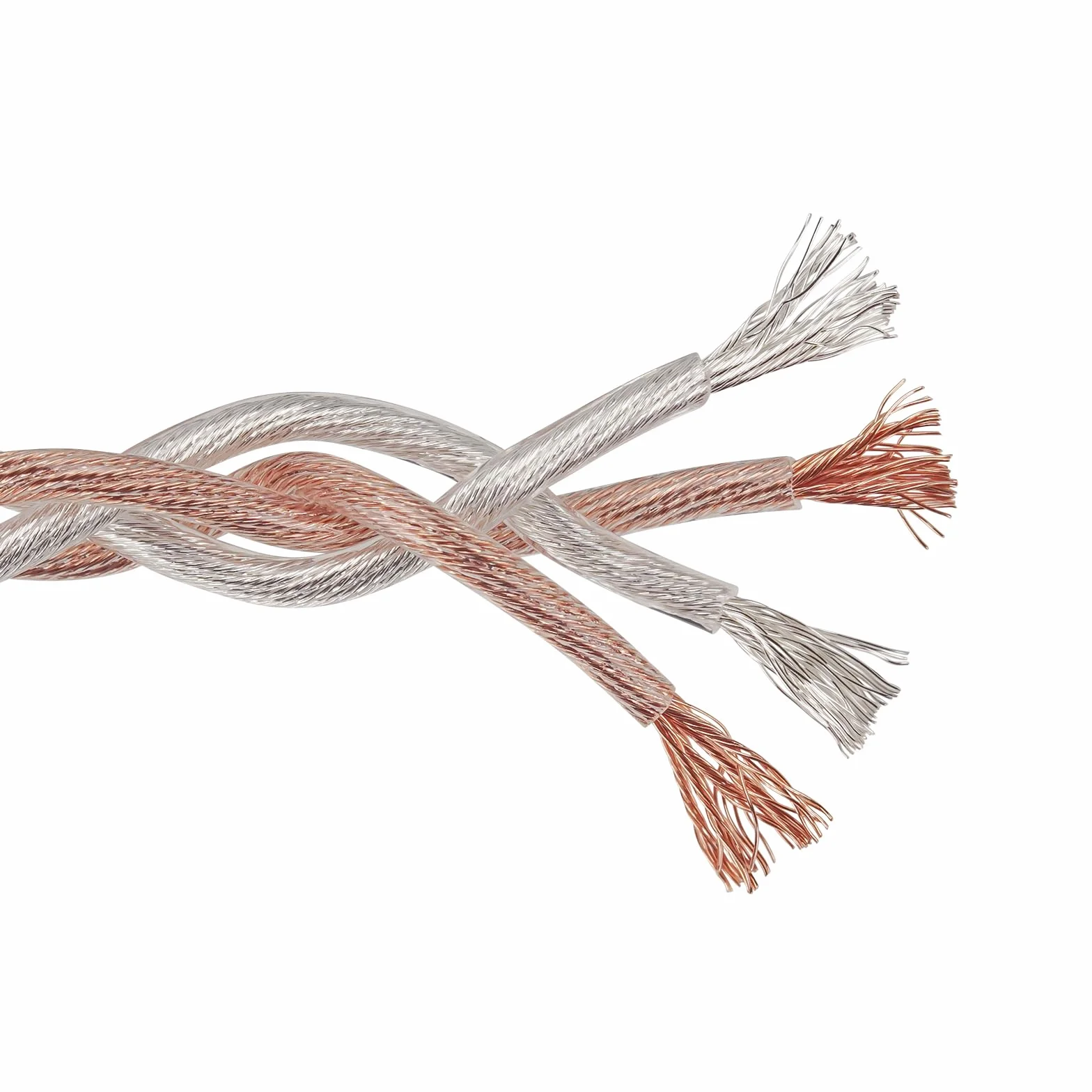 Geekria Apollo Copper Silver Braid Upgrade kabel audio kompatybilny z HIFIMAN SUSVARA ujawnił SUNDARA Ananda Arya HE4XX, 3,5 mm do podwójnego męskiego wymiennego kabla słuchawkowego 3,5 mm