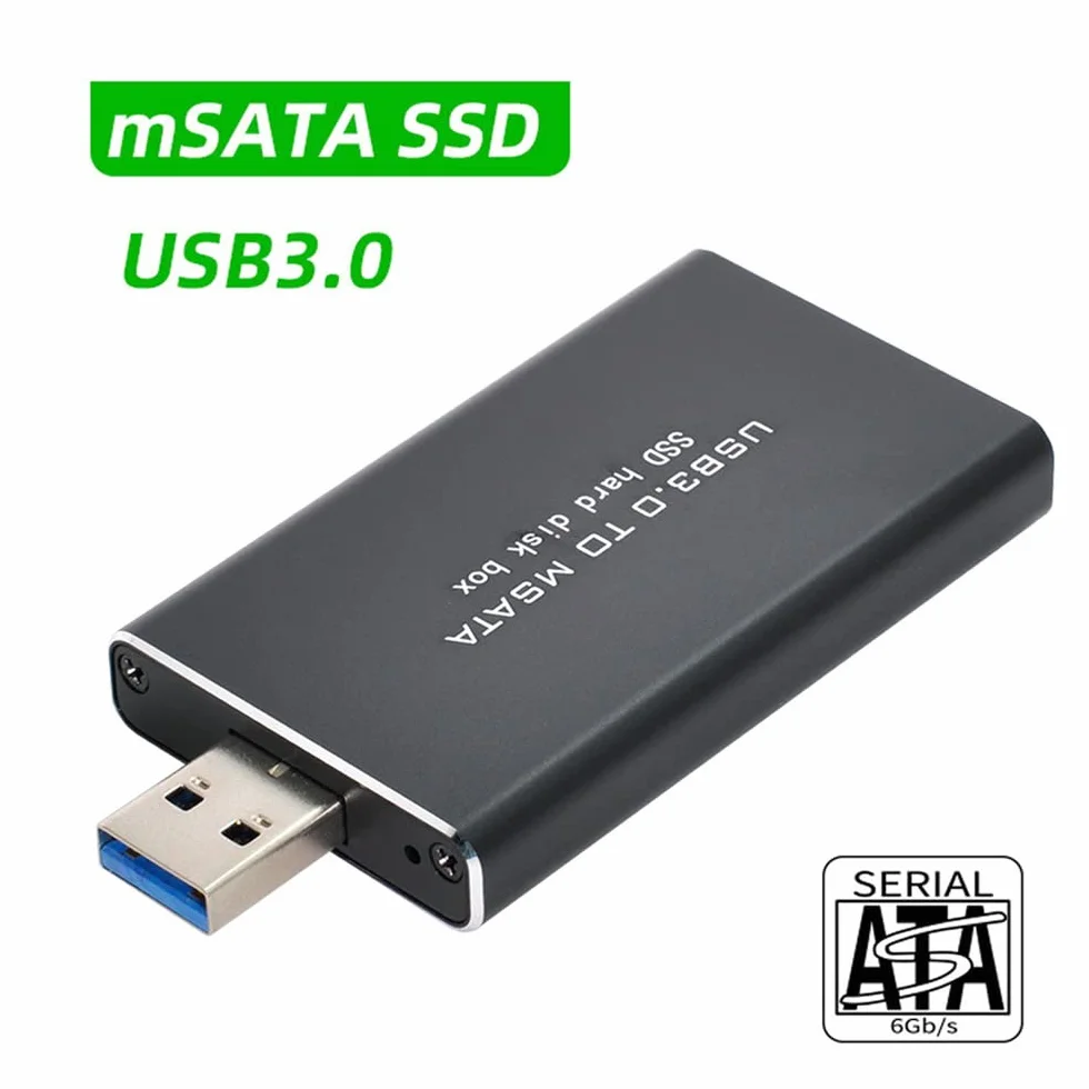 Mini PCI-E mSATA na USB 3.0 zewnętrzny dysk SSD PCBA Adapter z obudową