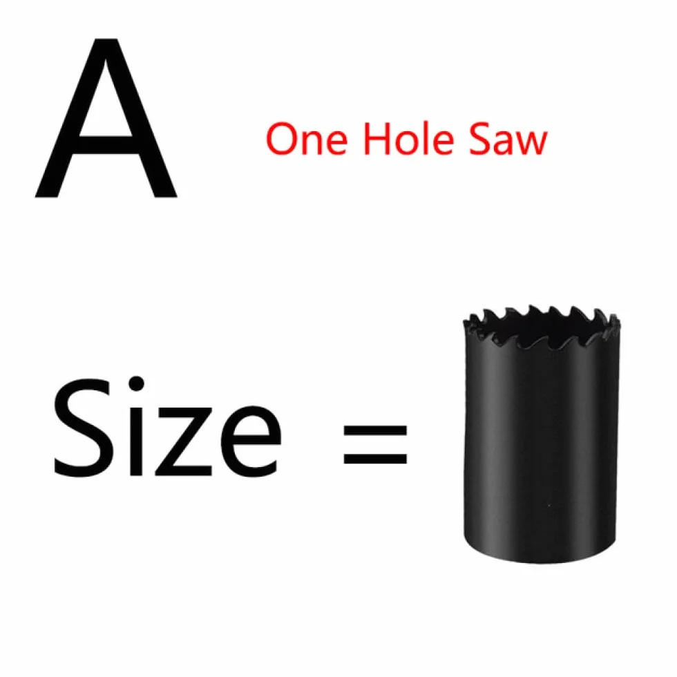 Otwornica 1 sztuk 35-114mm Bi-Metal M42 otwornice Bit do obróbki drewna żelazo ze stali nierdzewnej plastikowy zestaw do cięcia aluminium, A