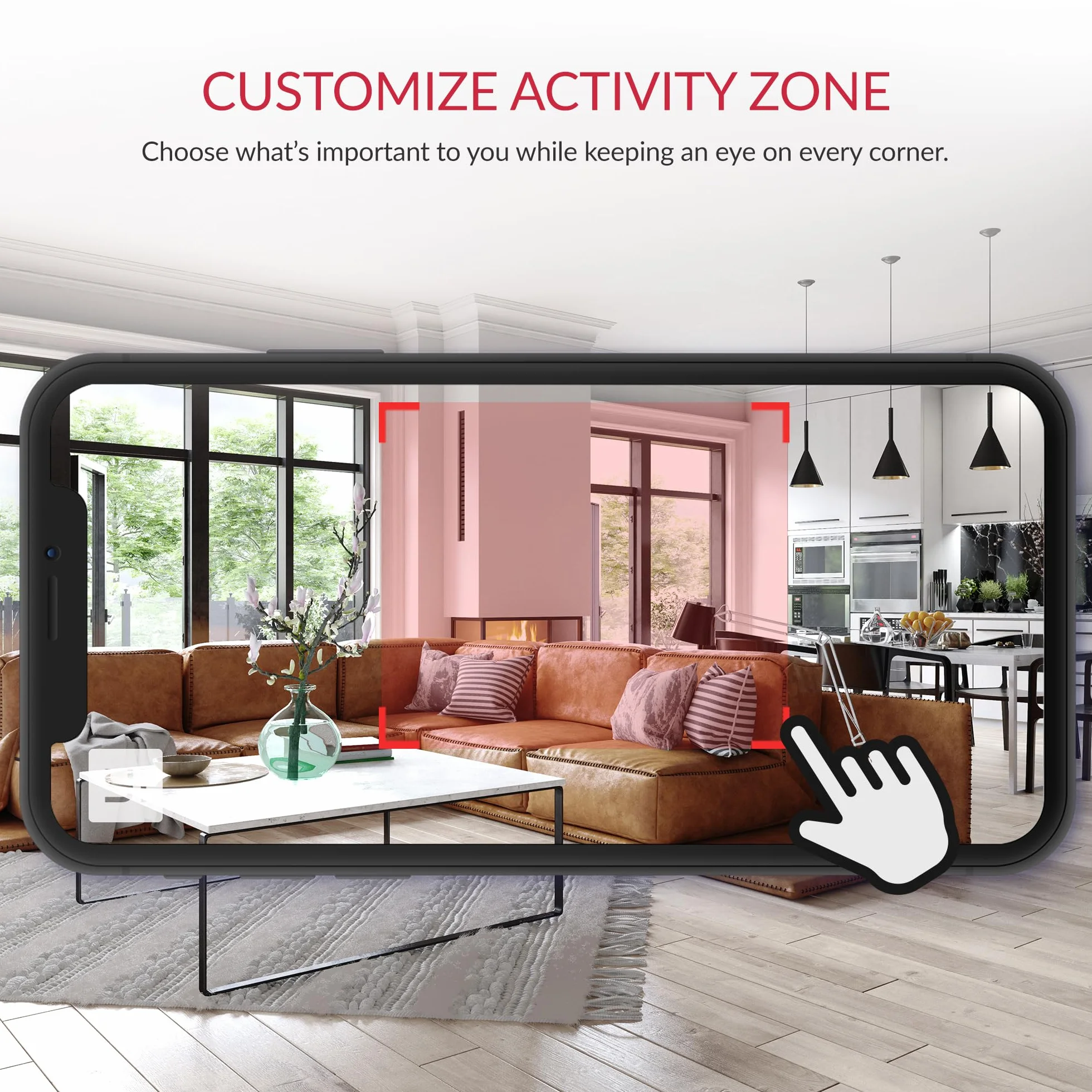 YI Pro 2K Kamera bezpieczeństwa 3 sztuki, WiFi 2,4 GHz, do użytku wewnątrz, inteligentne wykrywanie ruchu, powiadomienia push, kompatybilna z Alexą, obsługa pamięci Micro SD, do domu/dzieci/zwierząt