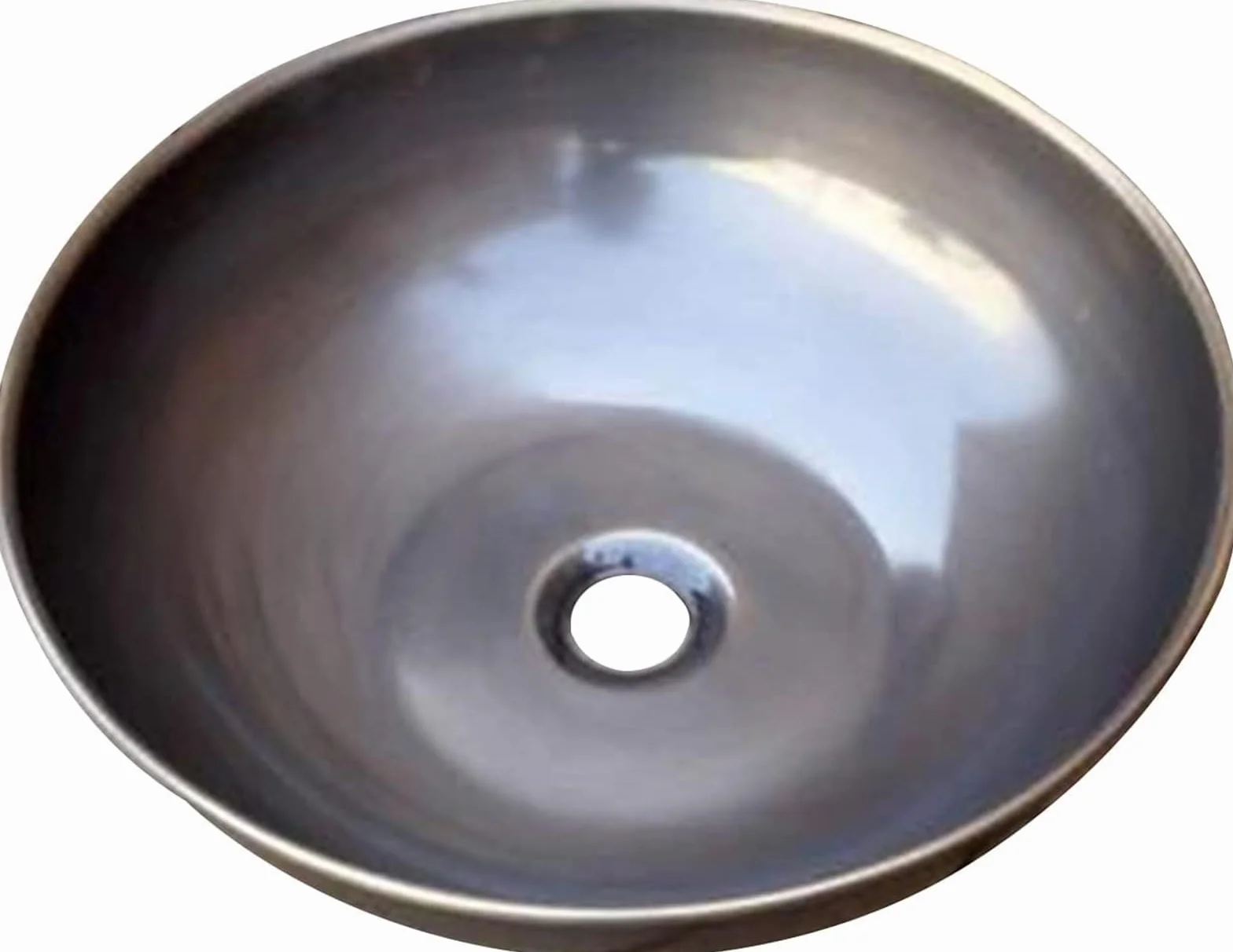Umywalka Nablatowa Ceramiczna, Okrągła, 16,5-Calowa, Ręcznie Robiona, Z Czystej Miedzi, Umywalka Nablatowa, Umywalka Łazienkowa Nablatowa, Umywalka Artystyczna, Postarzan,B
